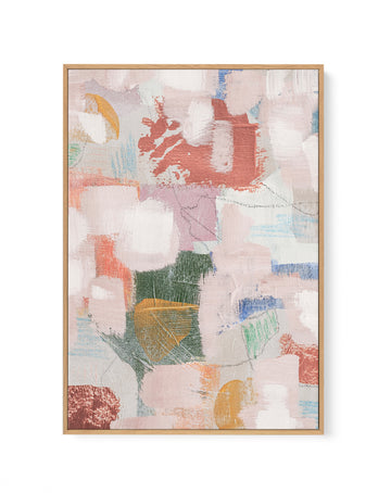 Warm Hug Gold and Bronze 1 by Judson Lee | Framed Canvas Wall Art
