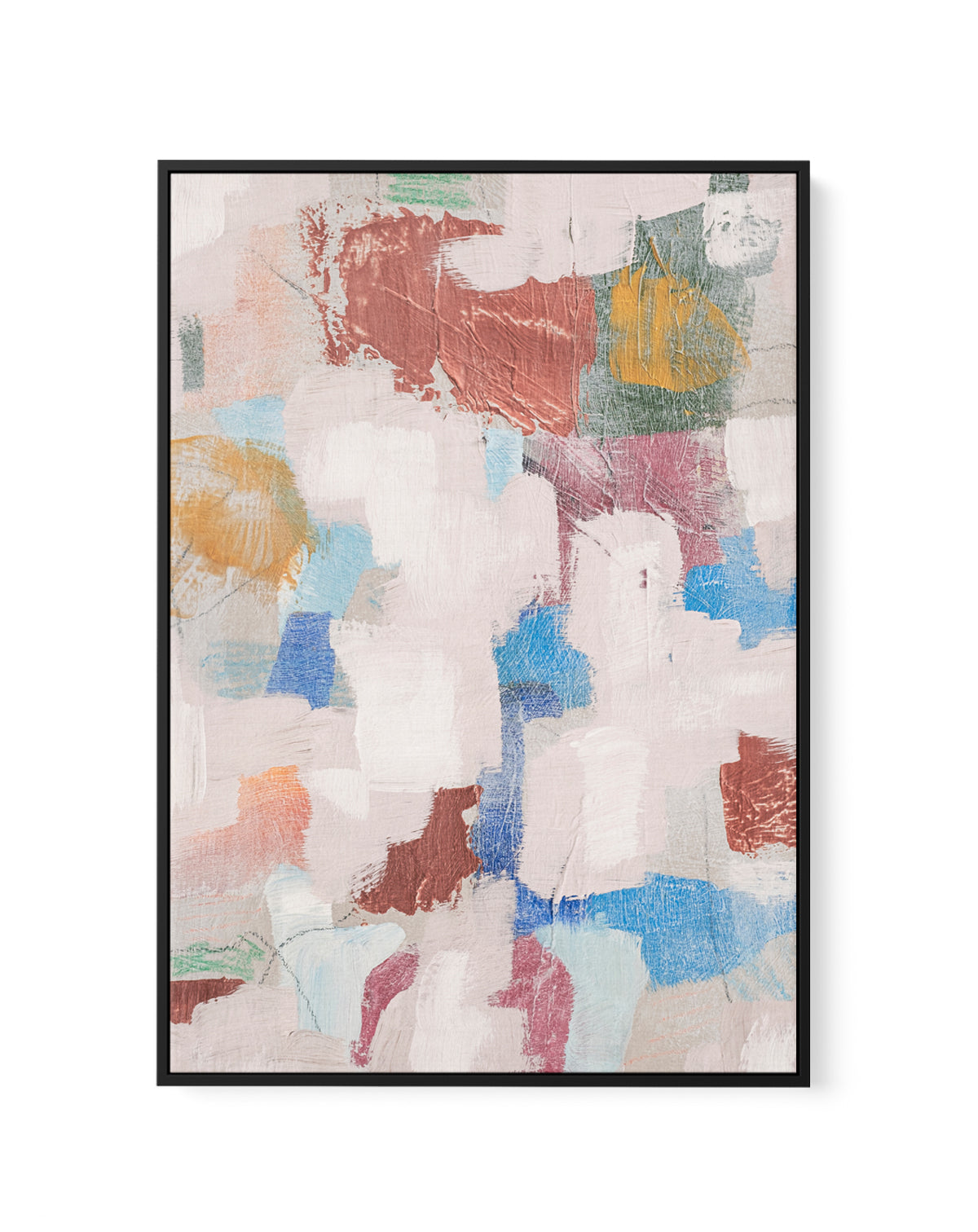Warm Hug Gold and Bronze 2 by Judson Lee | Framed Canvas Art Print