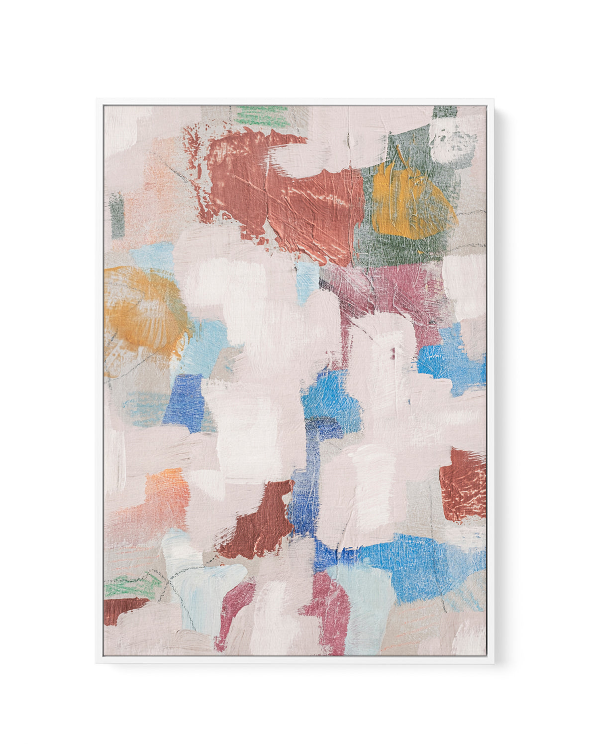 Warm Hug Gold and Bronze 2 by Judson Lee | Framed Canvas Art Print