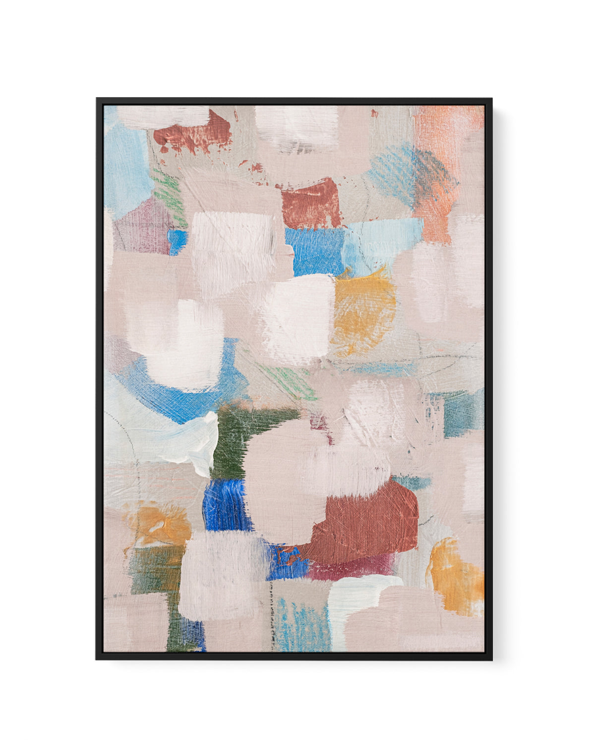 Warm Hug Gold and Bronze 3 by Judson Lee | Framed Canvas Art Print