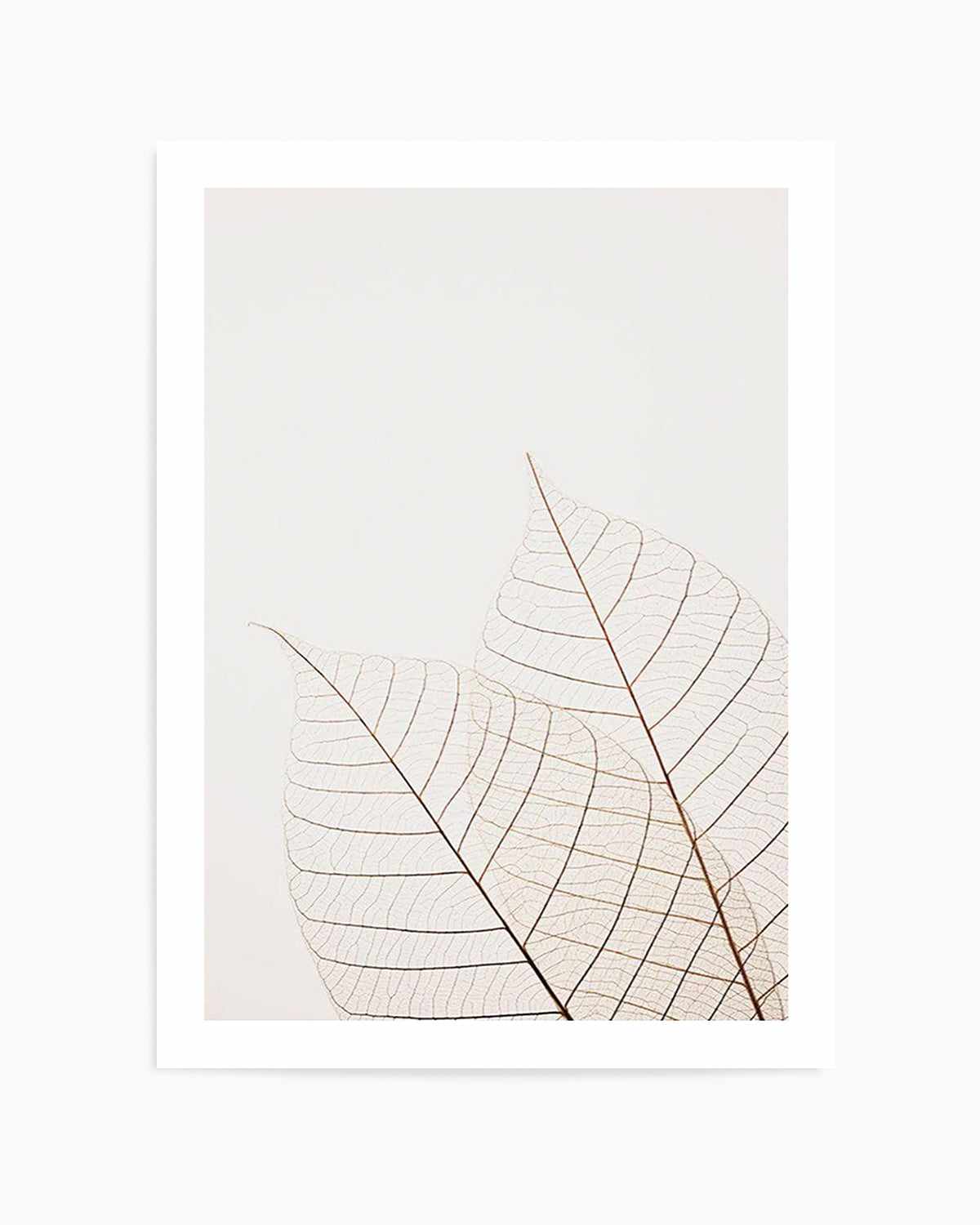 Warm Leaves Art Print