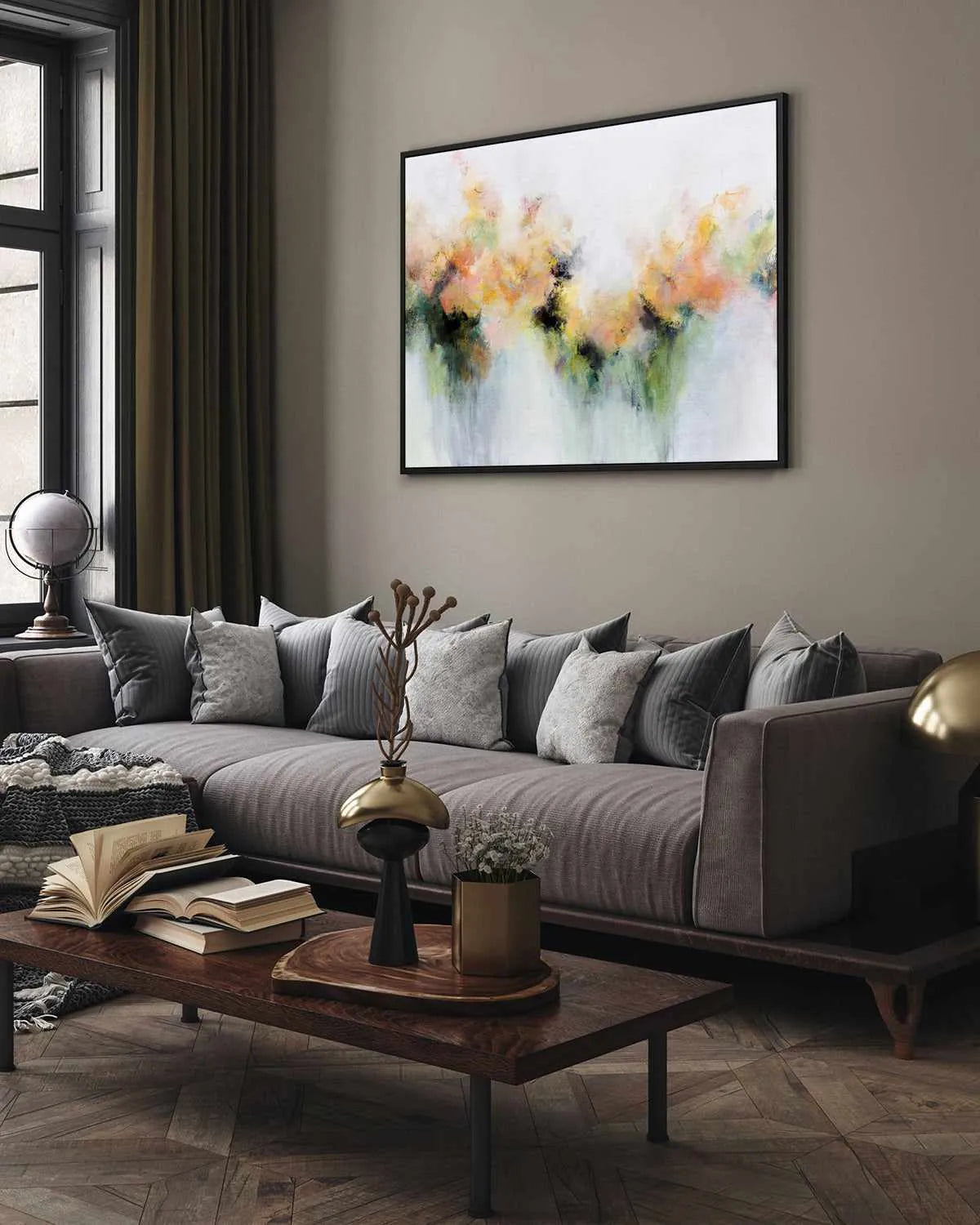 Warm Light by Karen Hale | Framed Canvas Art Print from Olive et Oriel where you can shop wallpaper and artworks online