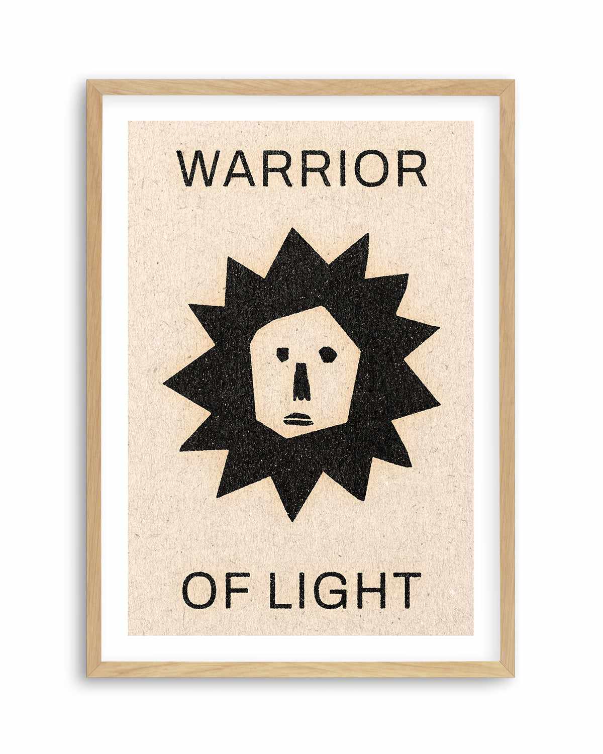 Warrior Of Light by David Schmitt Art Print