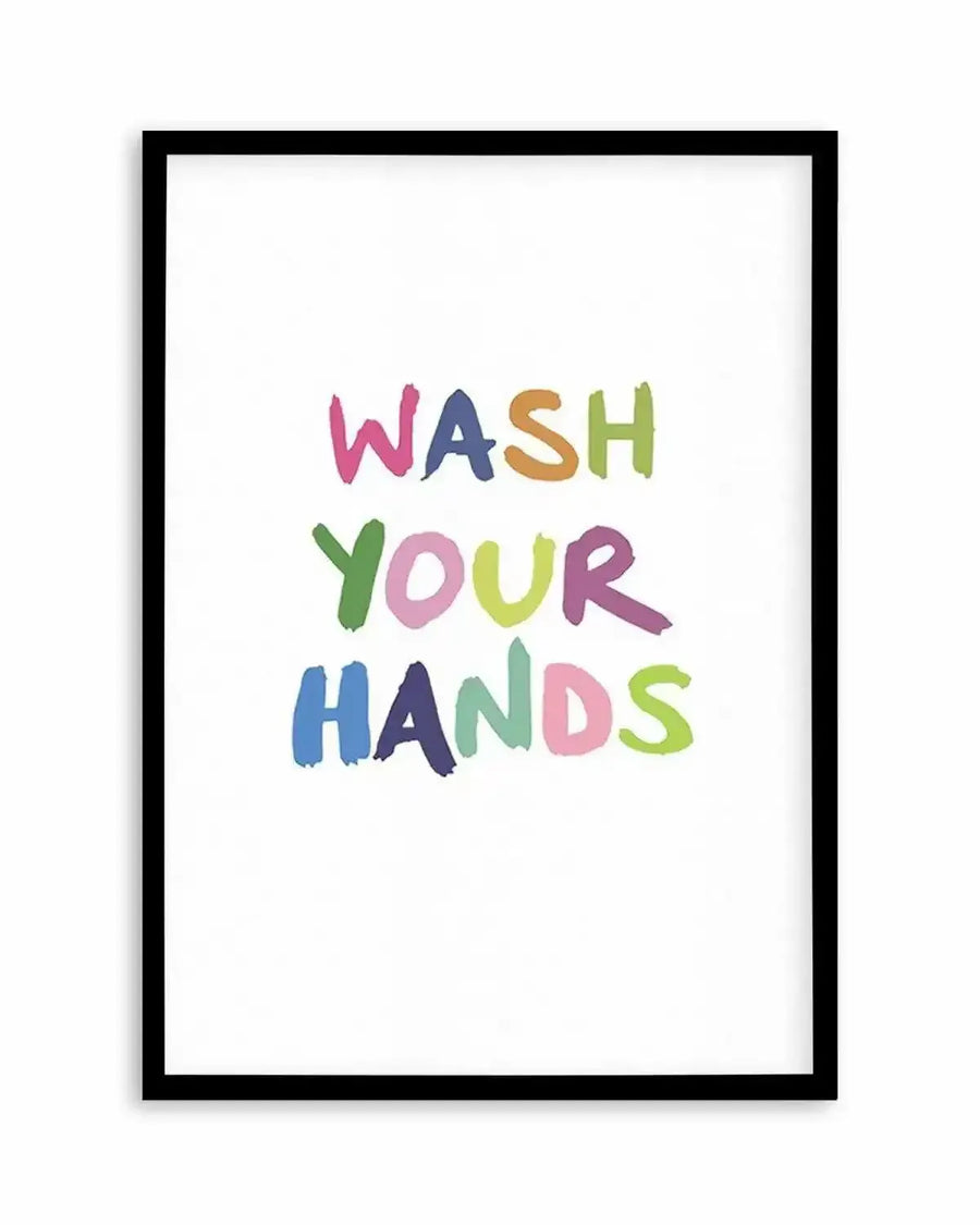 Wash Your Hands Art Print from Olive et Oriel where you can shop wallpaper and artworks online