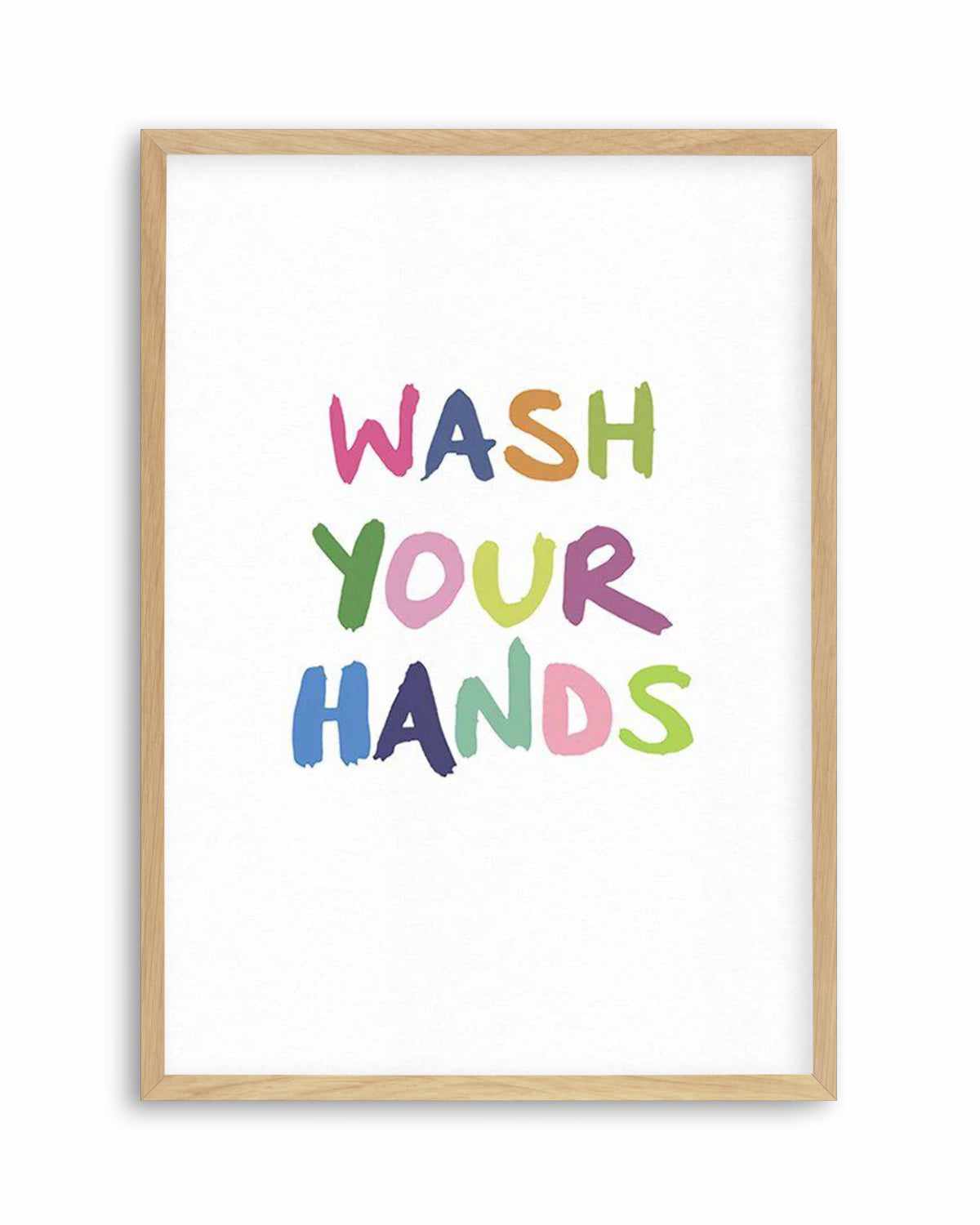 Wash Your Hands Art Print