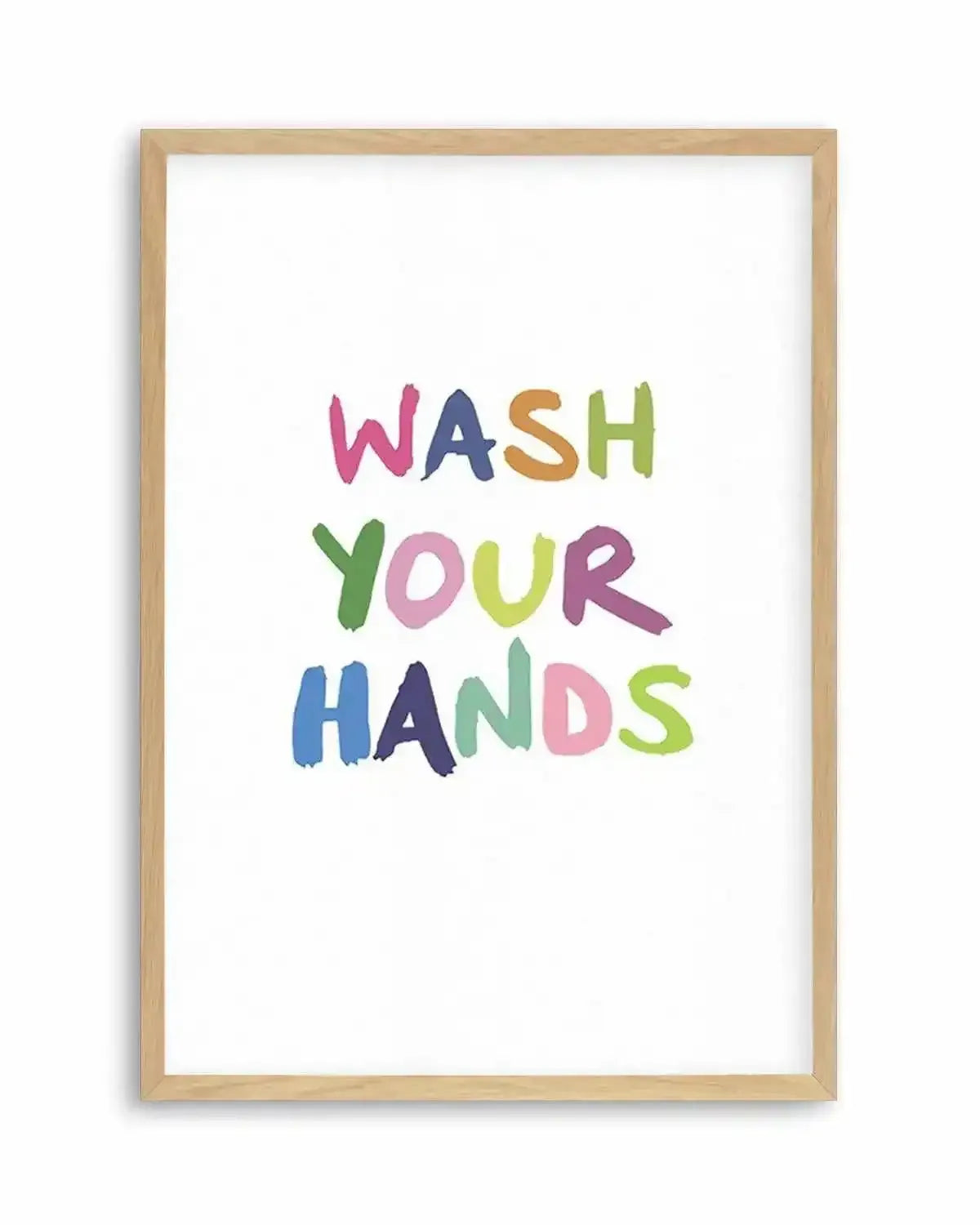 Wash Your Hands Art Print from Olive et Oriel where you can shop wallpaper and artworks online