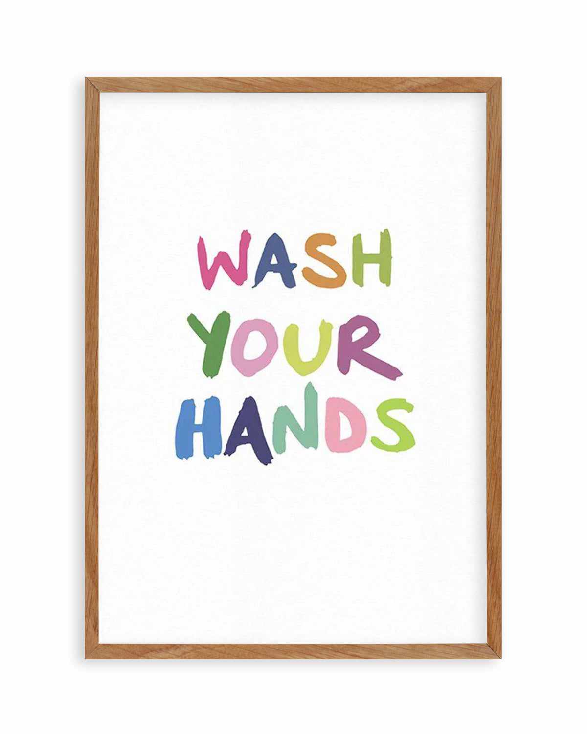 Wash Your Hands Art Print