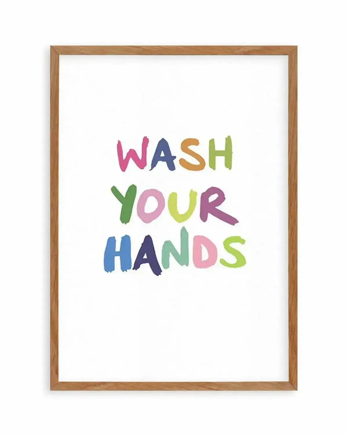 Wash Your Hands Art Print from Olive et Oriel where you can shop wallpaper and artworks online