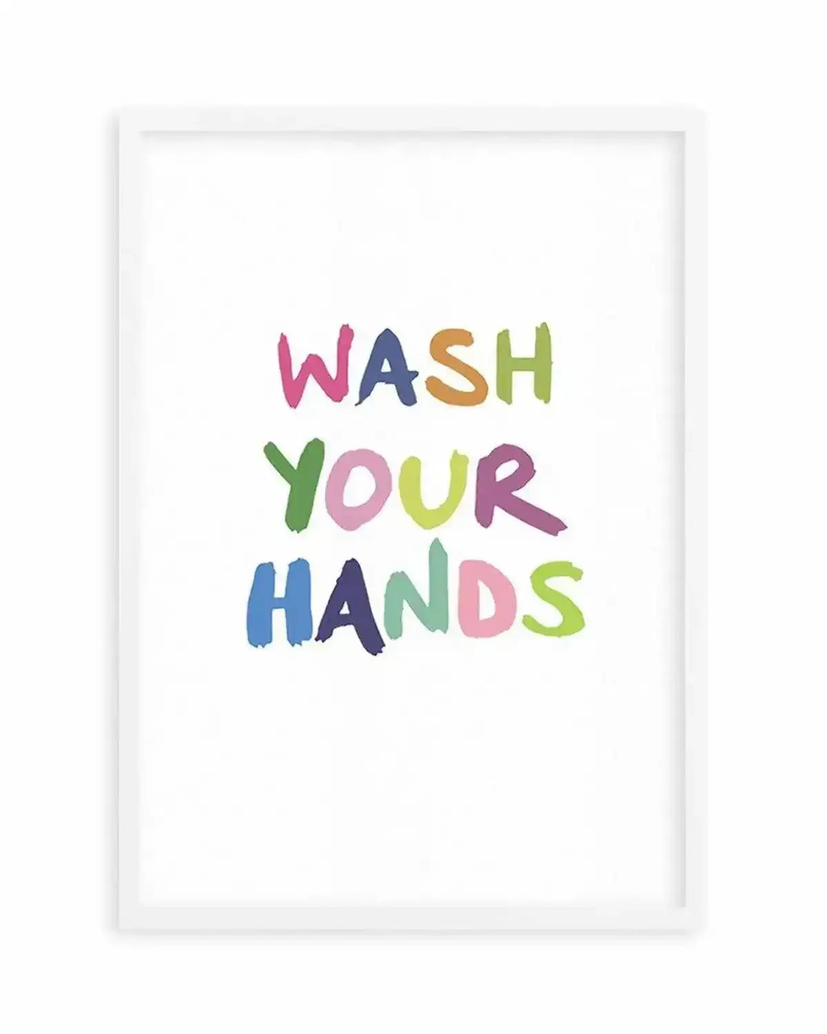 Wash Your Hands Art Print from Olive et Oriel where you can shop wallpaper and artworks online