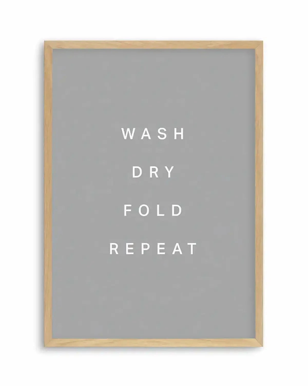 Wash, Dry, Fold, Repeat Art Print from Olive et Oriel where you can shop wallpaper and artworks online
