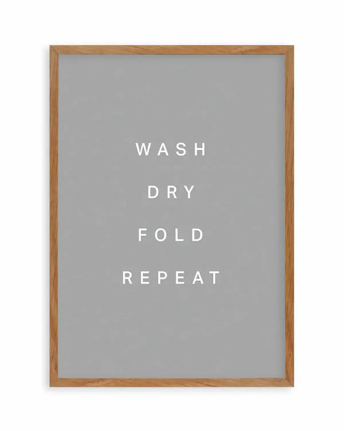 Wash, Dry, Fold, Repeat Art Print from Olive et Oriel where you can shop wallpaper and artworks online