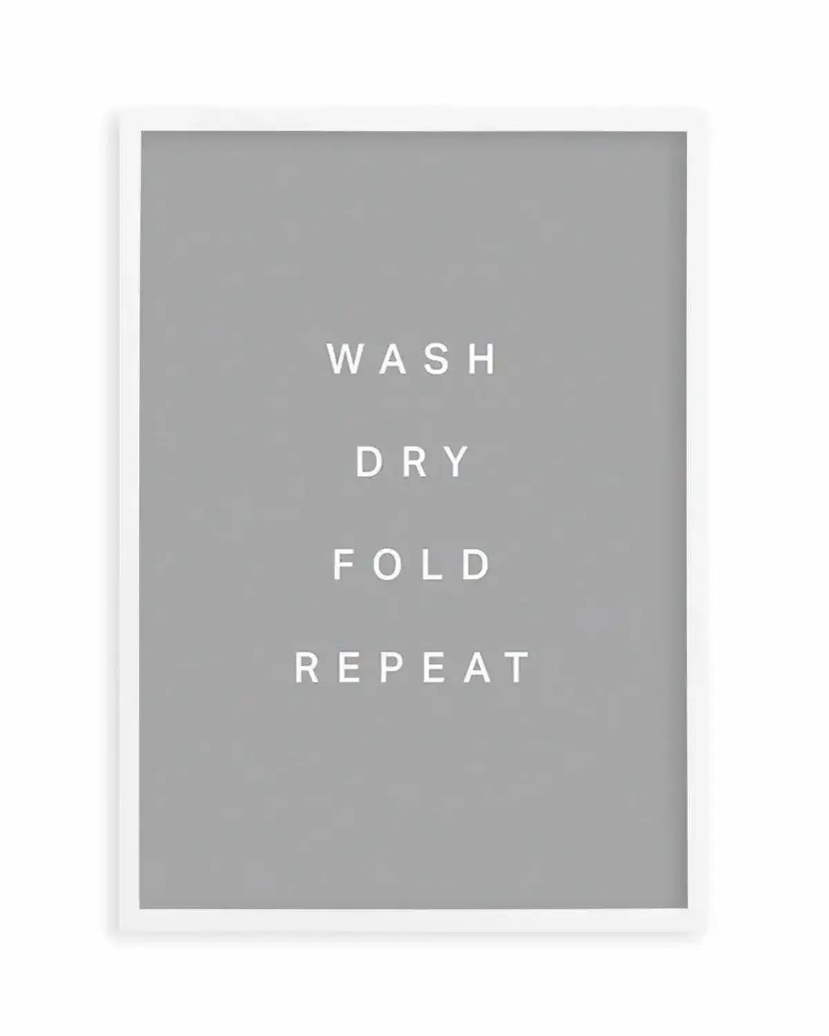 Wash, Dry, Fold, Repeat Art Print from Olive et Oriel where you can shop wallpaper and artworks online