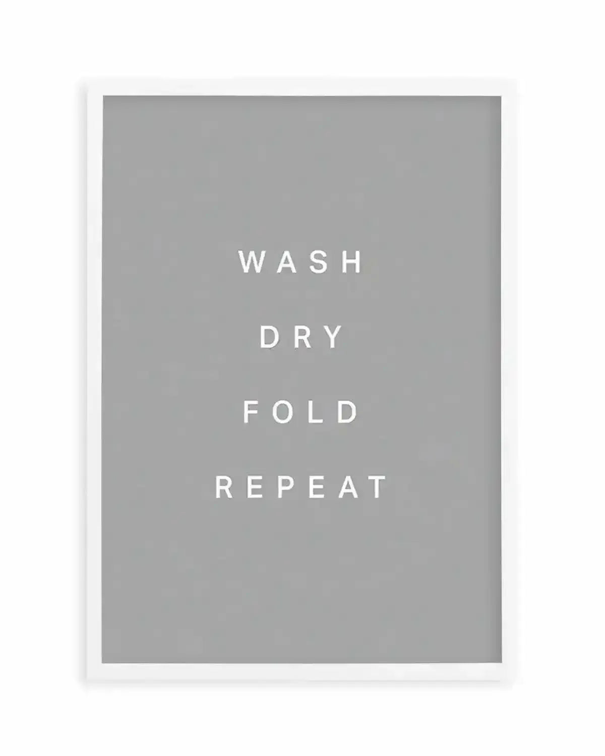 Wash, Dry, Fold, Repeat Art Print from Olive et Oriel where you can shop wallpaper and artworks online