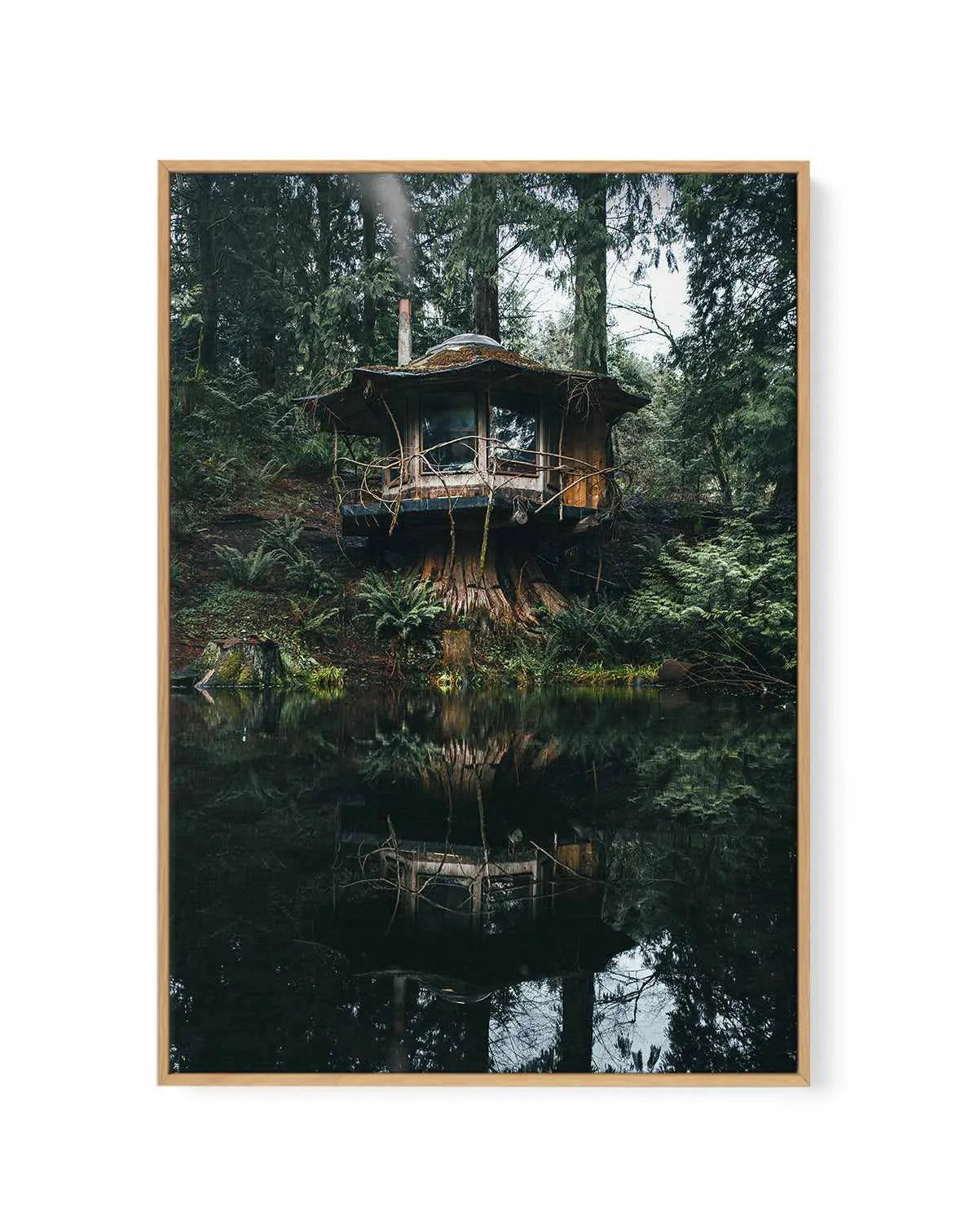 Washington Cabins by Kalen X | Framed Canvas Art Print from Olive et Oriel where you can shop wallpaper and artworks online