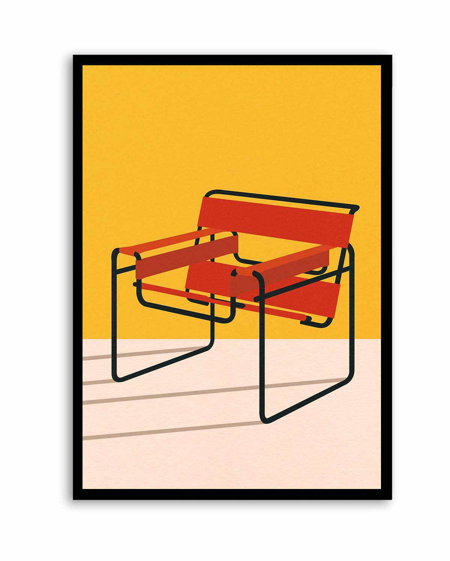 Wassily Chair Marcel Breuer by Rosi Feiste | Art Print from Olive et Oriel where you can shop wallpaper and artworks online