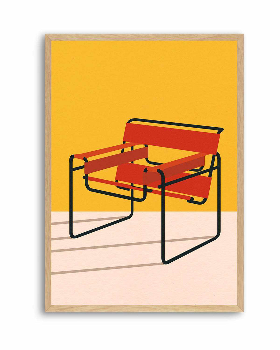 Wassily Chair Marcel Breuer by Rosi Feiste | Art Print from Olive et Oriel where you can shop wallpaper and artworks online
