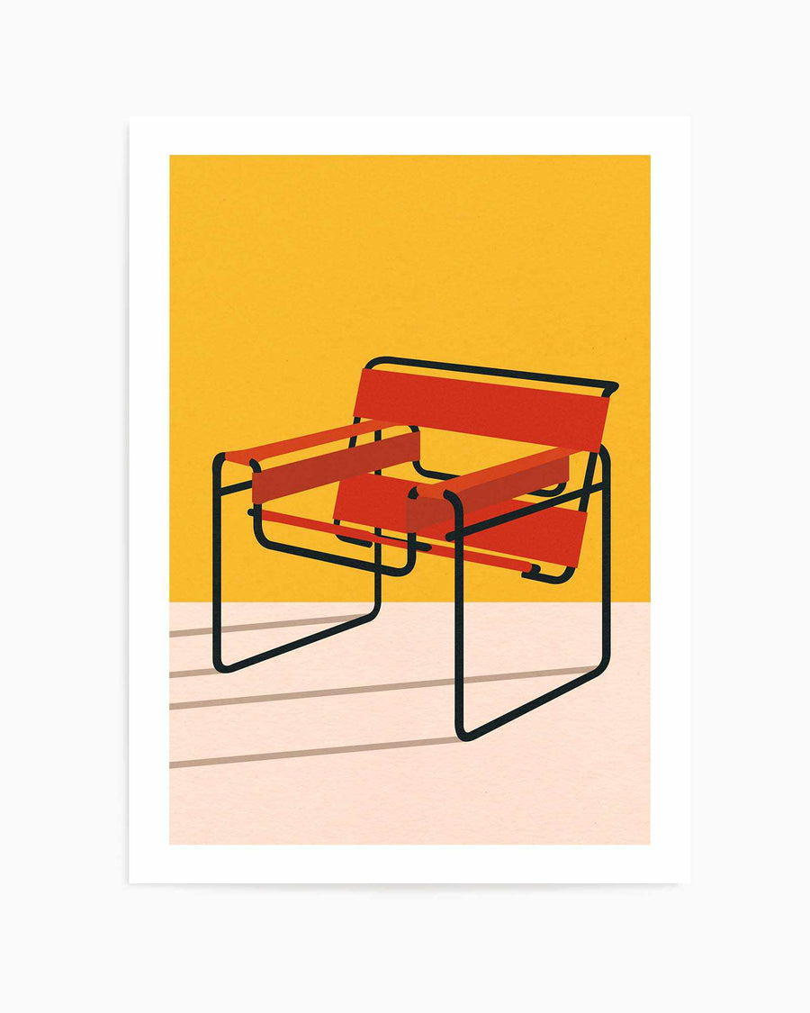 Wassily Chair Marcel Breuer by Rosi Feiste | Art Print from Olive et Oriel where you can shop wallpaper and artworks online