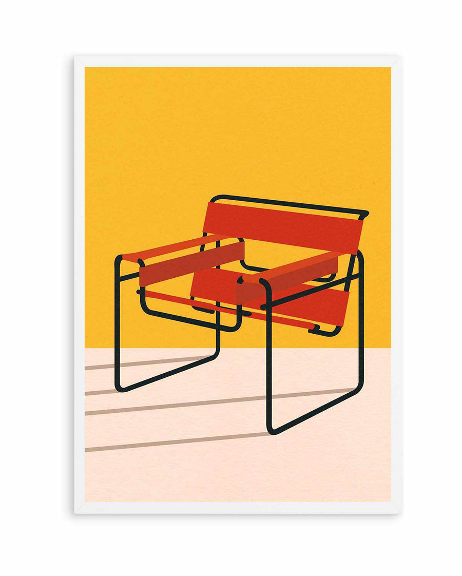 Wassily Chair Marcel Breuer by Rosi Feiste | Art Print from Olive et Oriel where you can shop wallpaper and artworks online