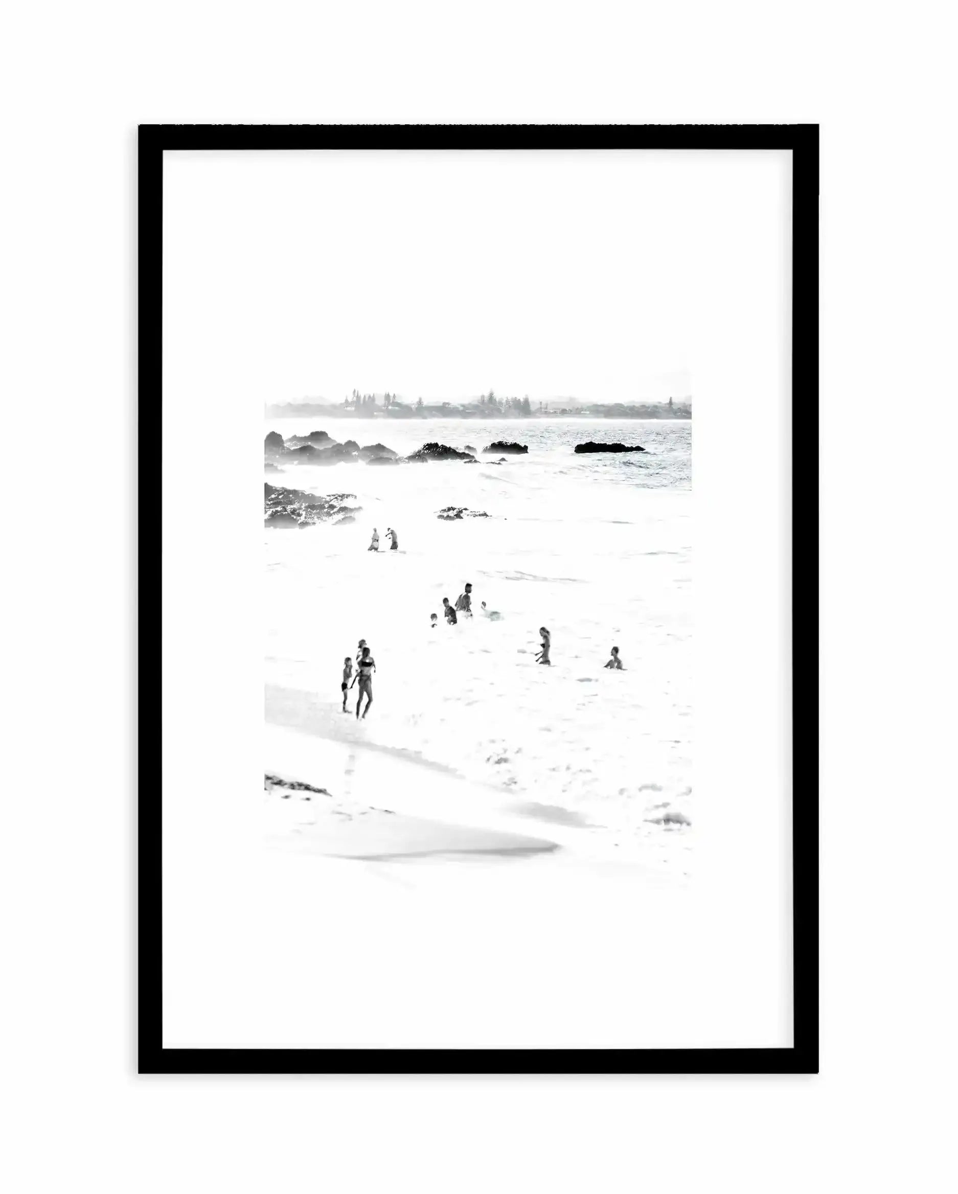 Wategos II Art Print-PRINT-Olive et Oriel-Olive et Oriel-A4 | 8.3" x 11.7" | 21 x 29.7cm-Black-With White Border-Buy-Australian-Art-Prints-Online-with-Olive-et-Oriel-Your-Artwork-Specialists-Austrailia-Decorate-With-Coastal-Photo-Wall-Art-Prints-From-Our-Beach-House-Artwork-Collection-Fine-Poster-and-Framed-Artwork