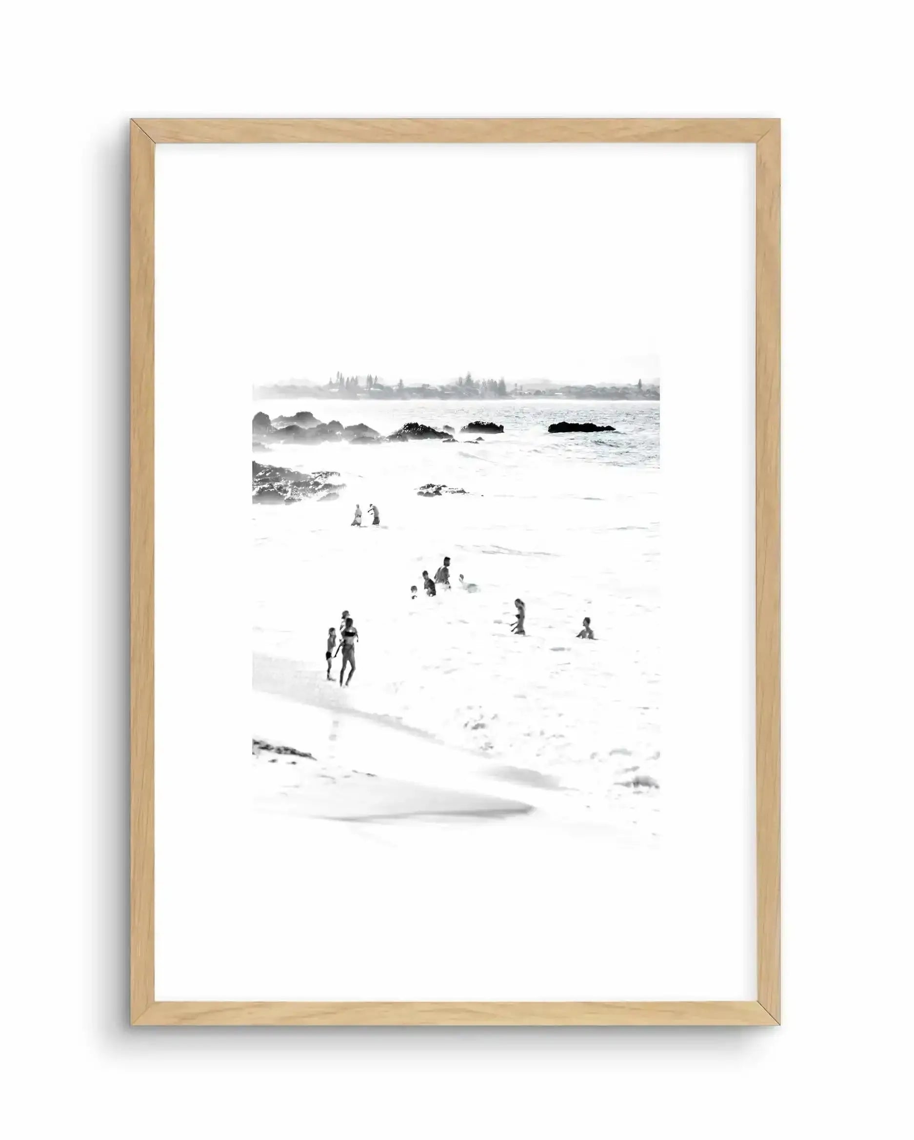 Wategos II Art Print-PRINT-Olive et Oriel-Olive et Oriel-A4 | 8.3" x 11.7" | 21 x 29.7cm-Oak-With White Border-Buy-Australian-Art-Prints-Online-with-Olive-et-Oriel-Your-Artwork-Specialists-Austrailia-Decorate-With-Coastal-Photo-Wall-Art-Prints-From-Our-Beach-House-Artwork-Collection-Fine-Poster-and-Framed-Artwork