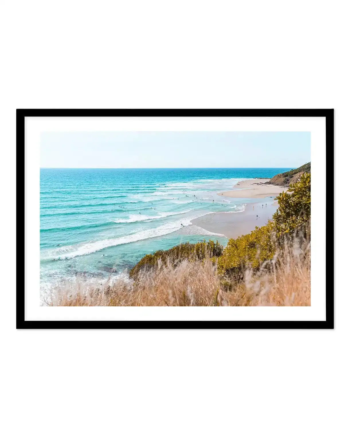 Wategos III | LS Art Print-PRINT-Olive et Oriel-Olive et Oriel-A4 | 8.3" x 11.7" | 21 x 29.7cm-Black-With White Border-Buy-Australian-Art-Prints-Online-with-Olive-et-Oriel-Your-Artwork-Specialists-Austrailia-Decorate-With-Coastal-Photo-Wall-Art-Prints-From-Our-Beach-House-Artwork-Collection-Fine-Poster-and-Framed-Artwork