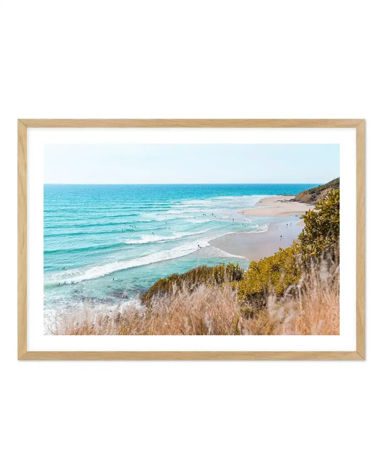 Wategos III | LS Art Print-PRINT-Olive et Oriel-Olive et Oriel-A4 | 8.3" x 11.7" | 21 x 29.7cm-Oak-With White Border-Buy-Australian-Art-Prints-Online-with-Olive-et-Oriel-Your-Artwork-Specialists-Austrailia-Decorate-With-Coastal-Photo-Wall-Art-Prints-From-Our-Beach-House-Artwork-Collection-Fine-Poster-and-Framed-Artwork