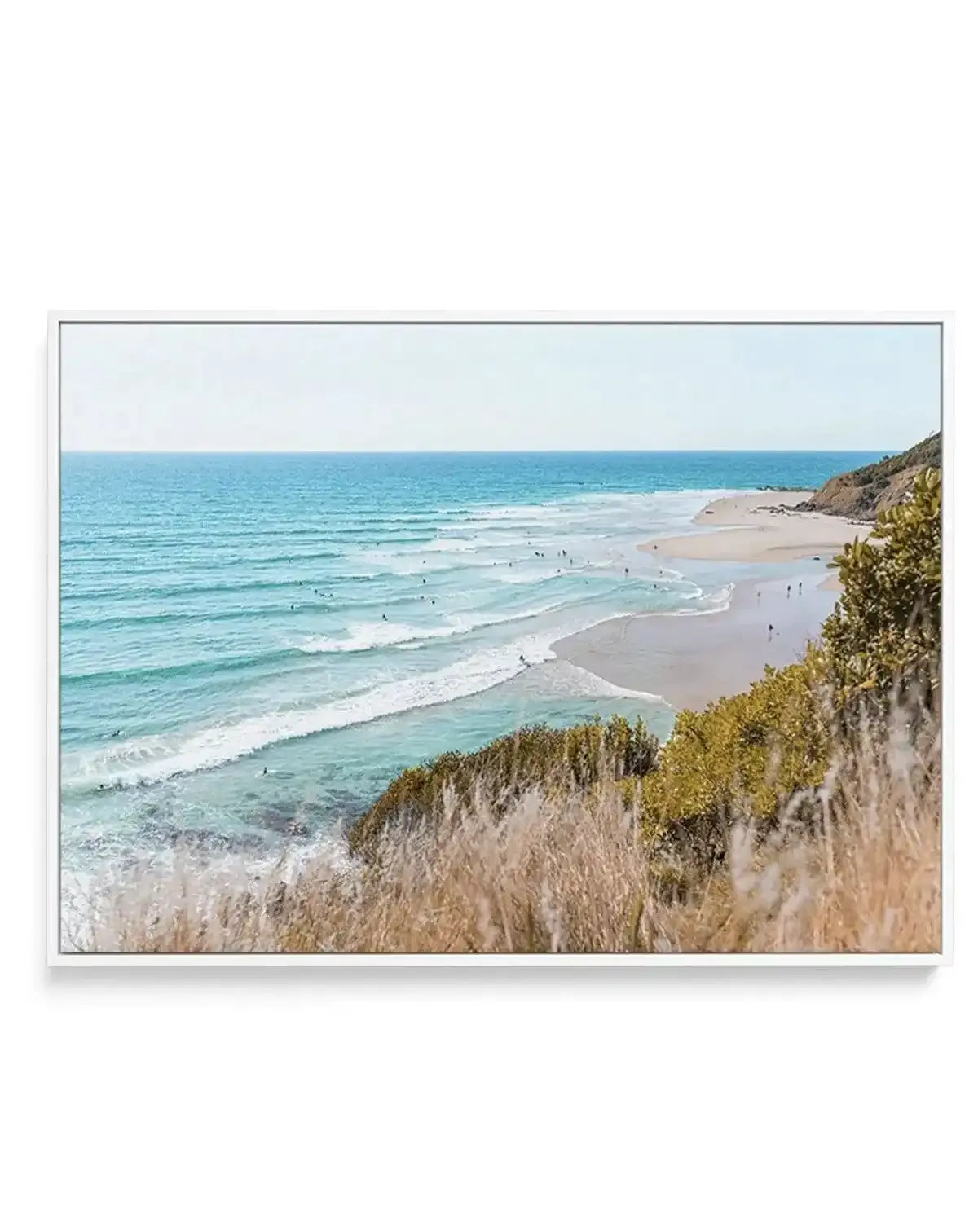 Wategos III | LS | Framed Canvas-CANVAS-You can shop wall art online with Olive et Oriel for everything from abstract art to fun kids wall art. Our beautiful modern art prints and canvas art are available from large canvas prints to wall art paintings and our proudly Australian artwork collection offers only the highest quality framed large wall art and canvas art Australia - You can buy fashion photography prints or Hampton print posters and paintings on canvas from Olive et Oriel and have them