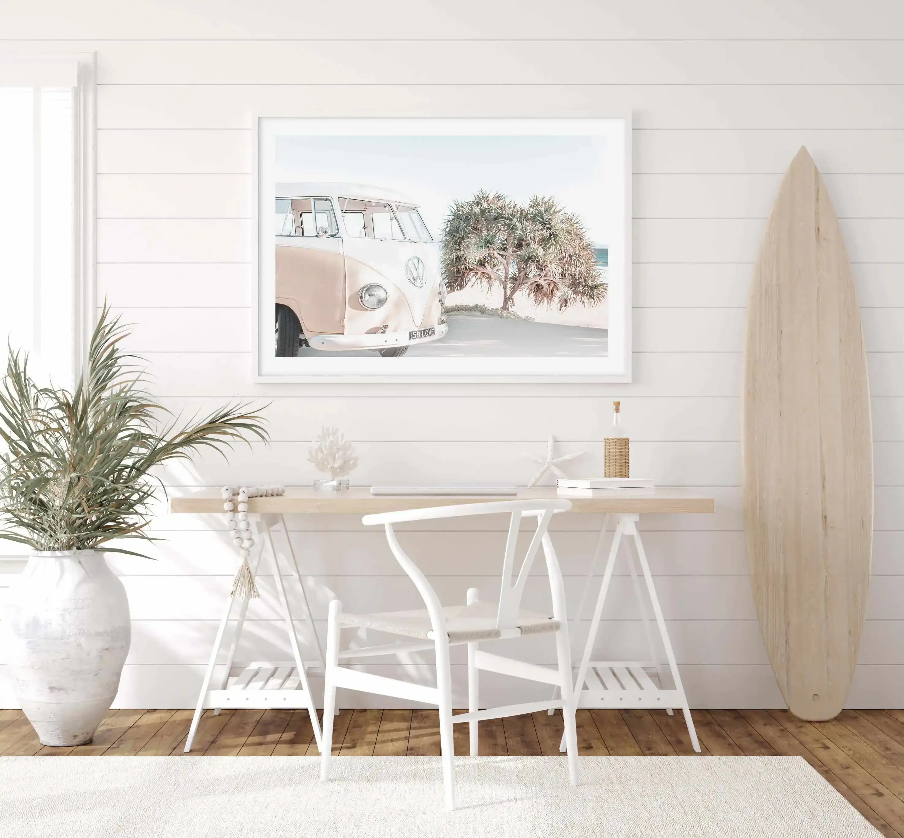 Wategos Kombi | LS Art Print-PRINT-Olive et Oriel-Olive et Oriel-Buy-Australian-Art-Prints-Online-with-Olive-et-Oriel-Your-Artwork-Specialists-Austrailia-Decorate-With-Coastal-Photo-Wall-Art-Prints-From-Our-Beach-House-Artwork-Collection-Fine-Poster-and-Framed-Artwork