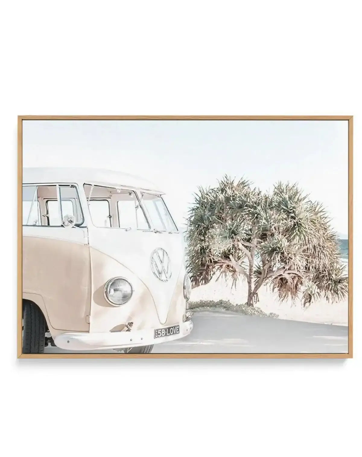 Wategos Kombi | LS | Framed Canvas-CANVAS-You can shop wall art online with Olive et Oriel for everything from abstract art to fun kids wall art. Our beautiful modern art prints and canvas art are available from large canvas prints to wall art paintings and our proudly Australian artwork collection offers only the highest quality framed large wall art and canvas art Australia - You can buy fashion photography prints or Hampton print posters and paintings on canvas from Olive et Oriel and have th