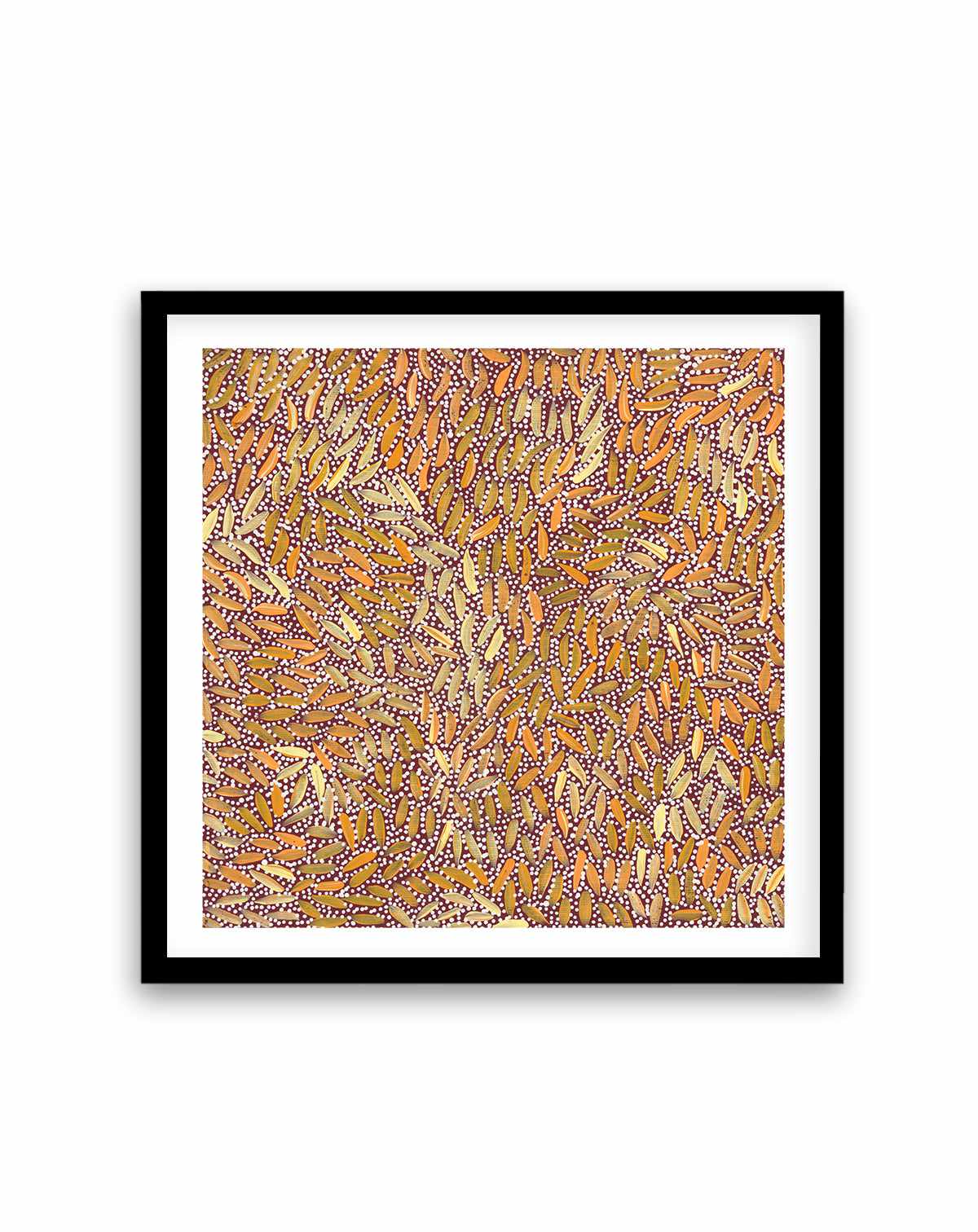 Water Dreaming I in Ochre by Chantelle Nampijinpa Robertson | Art Print