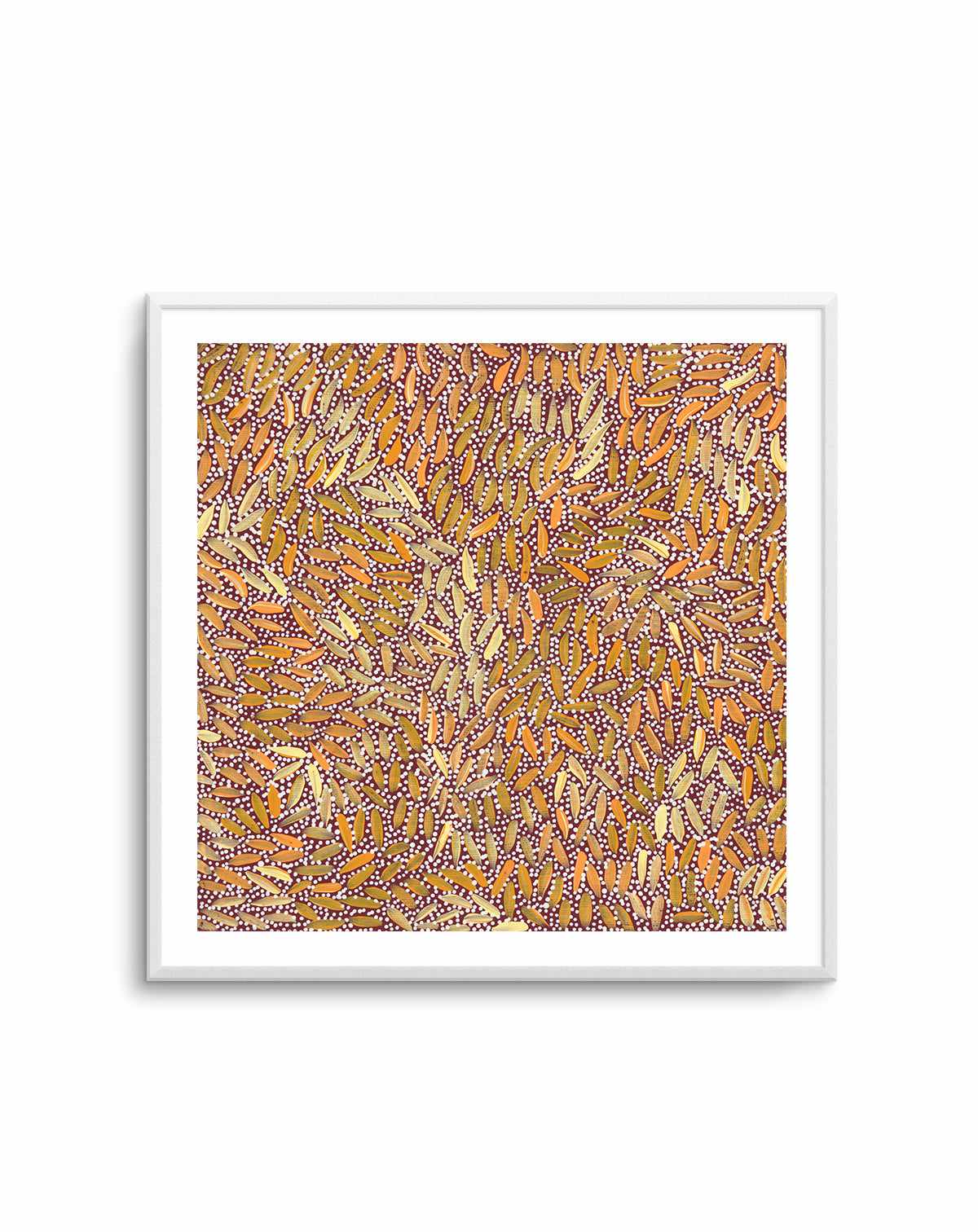 Water Dreaming I in Ochre by Chantelle Nampijinpa Robertson | Art Print