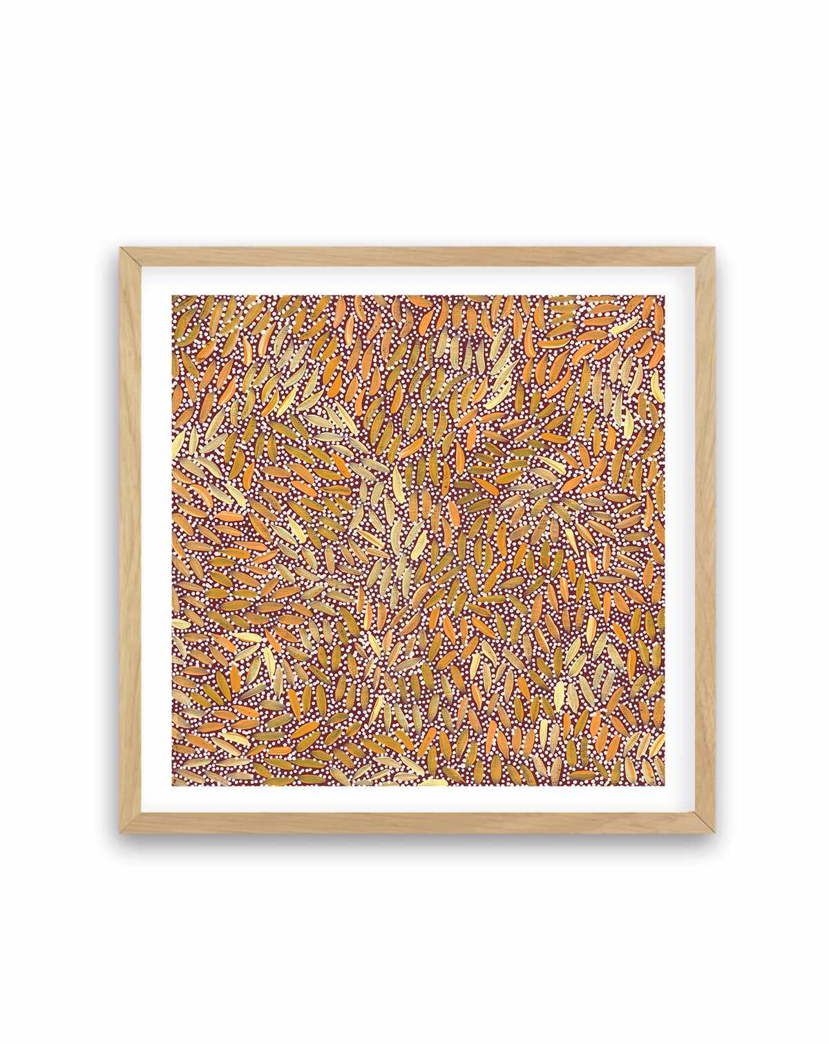 Water Dreaming I in Ochre by Chantelle Nampijinpa Robertson | Art Print