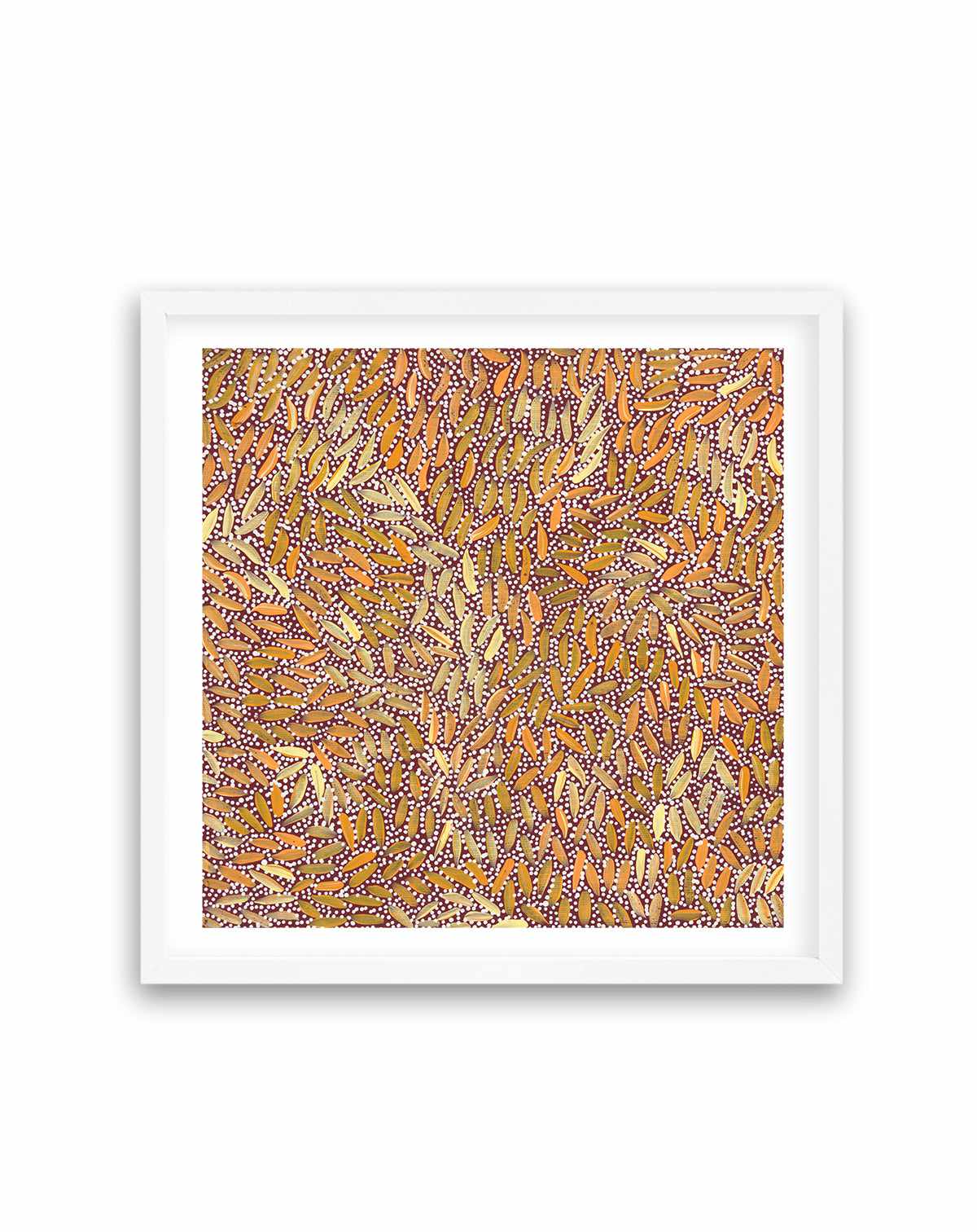 Water Dreaming I in Ochre by Chantelle Nampijinpa Robertson | Art Print