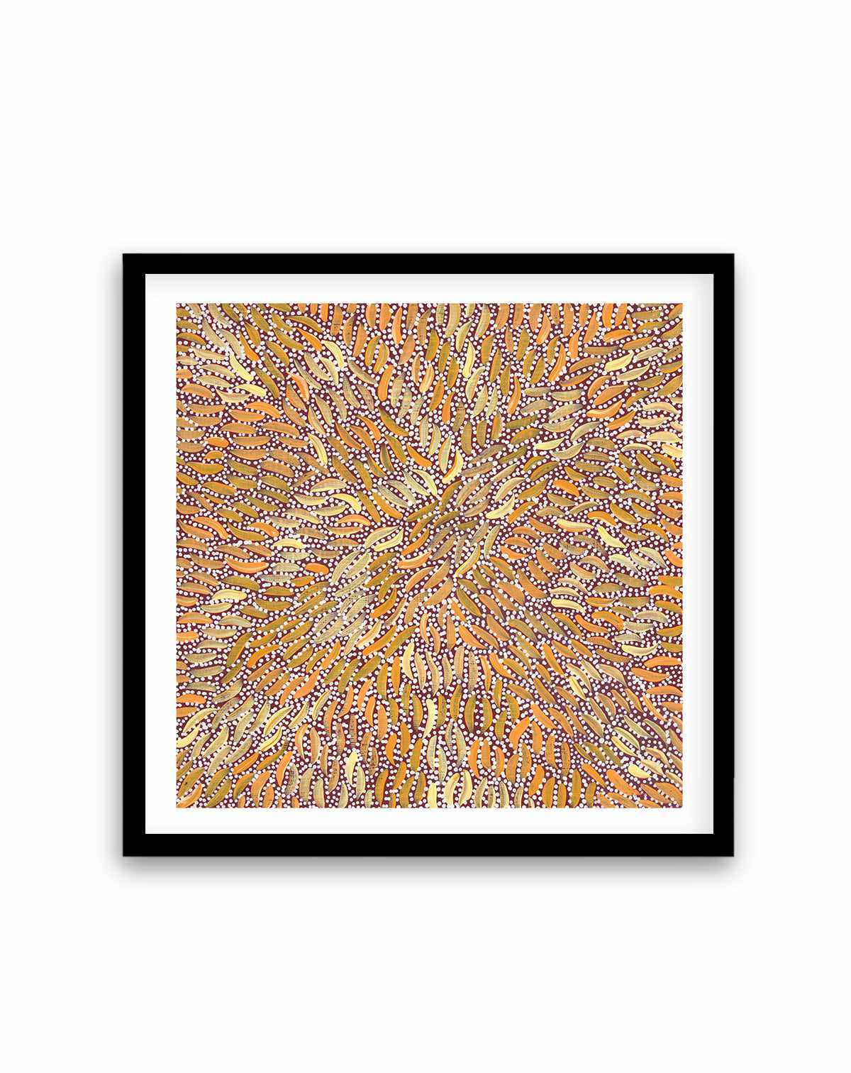 Water Dreaming II in Ochre by Chantelle Nampijinpa Robertson | Art Print