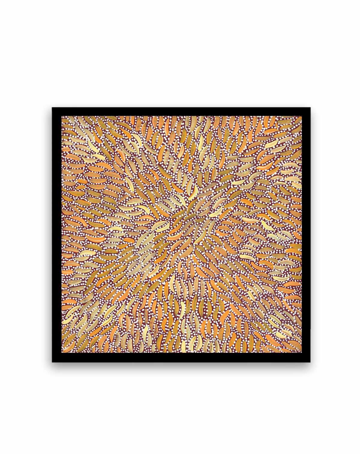 Water Dreaming II in Ochre by Chantelle Nampijinpa Robertson | Art Print