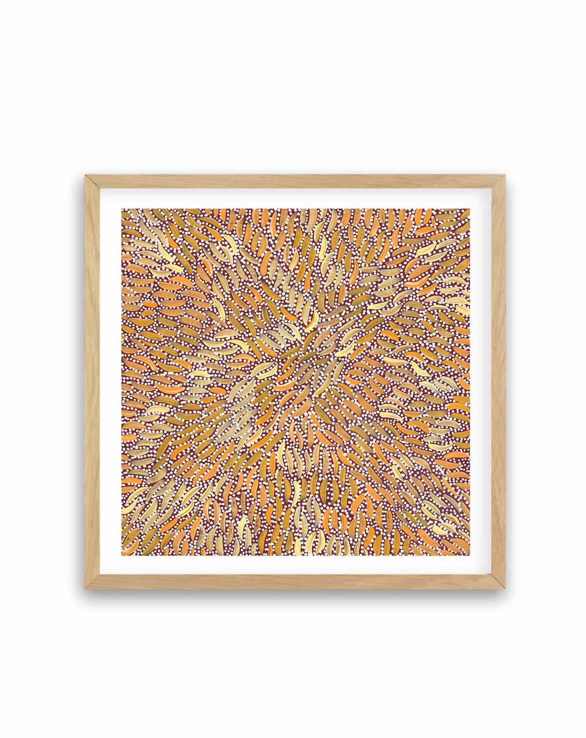 Water Dreaming II in Ochre by Chantelle Nampijinpa Robertson | Art Print