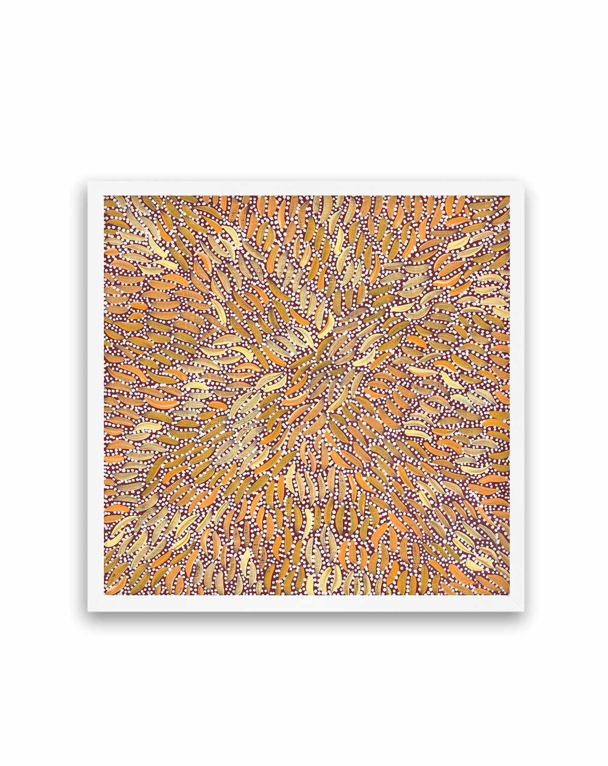 Water Dreaming II in Ochre by Chantelle Nampijinpa Robertson | Art Print