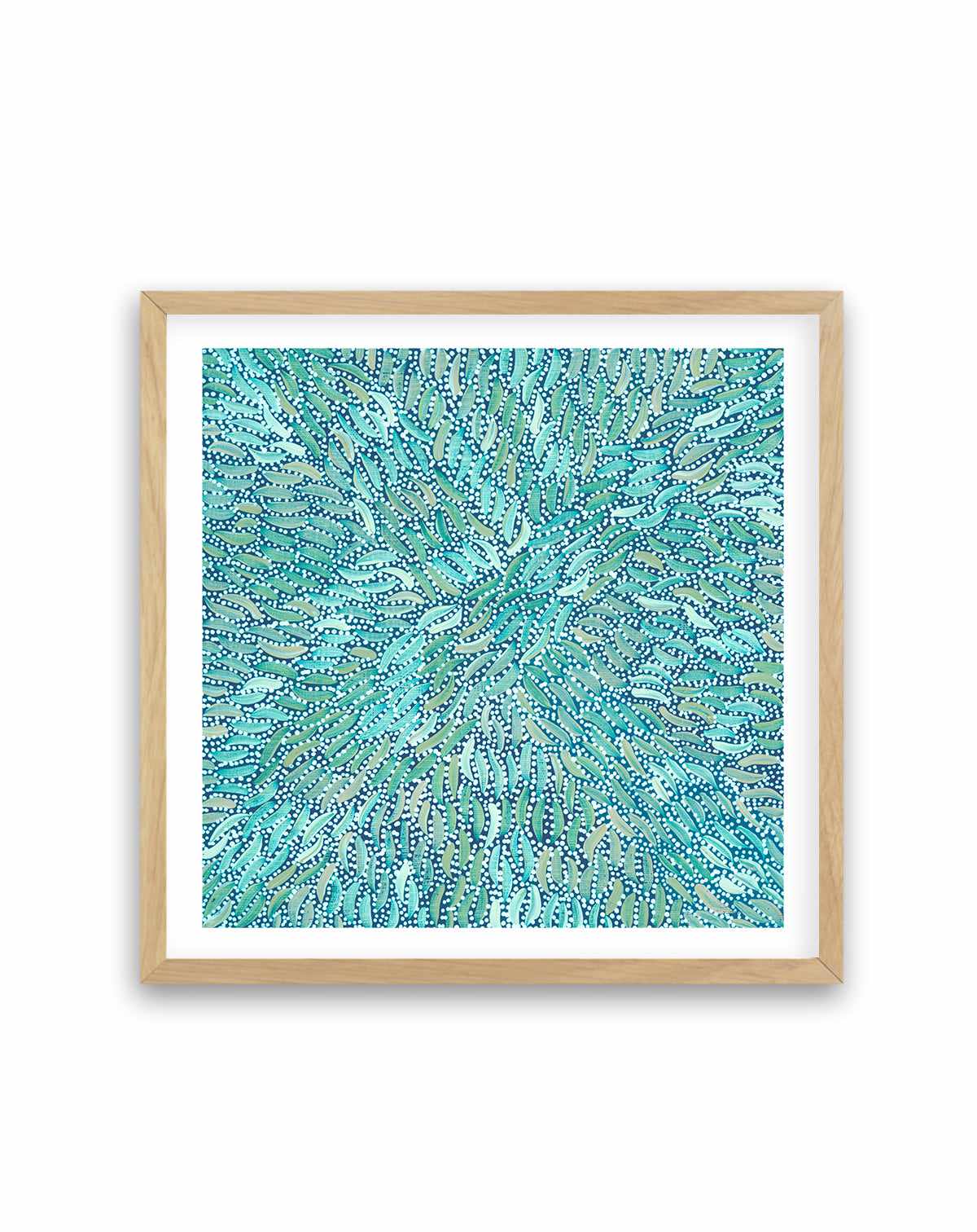 Water Dreaming in Teal I by Chantelle Nampijinpa Robertson | Art Print