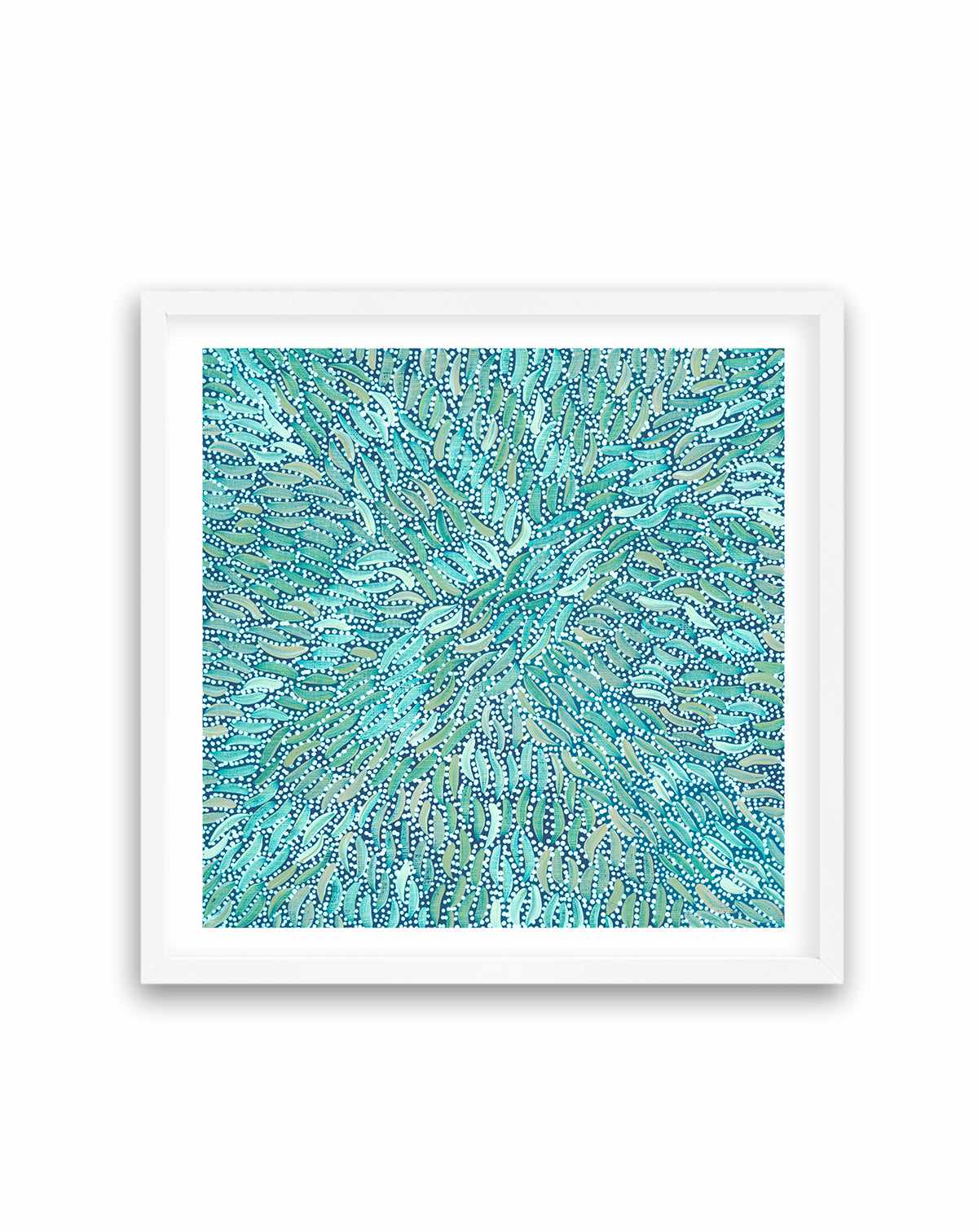 Water Dreaming in Teal I by Chantelle Nampijinpa Robertson | Art Print