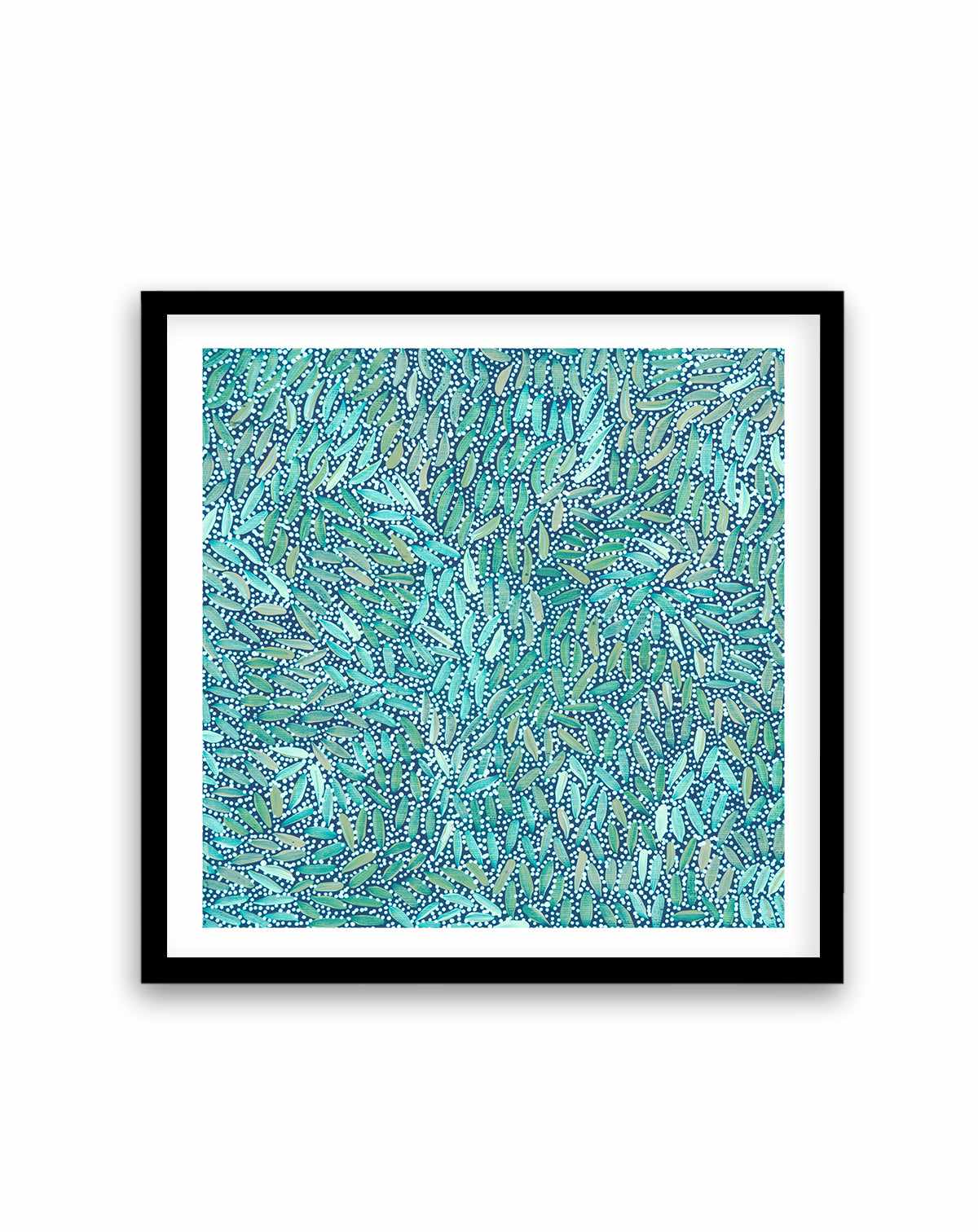 Water Dreaming in Teal II by Chantelle Nampijinpa Robertson | Art Print