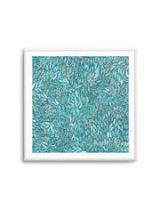 Water Dreaming in Teal II by Chantelle Nampijinpa Robertson | Art Print