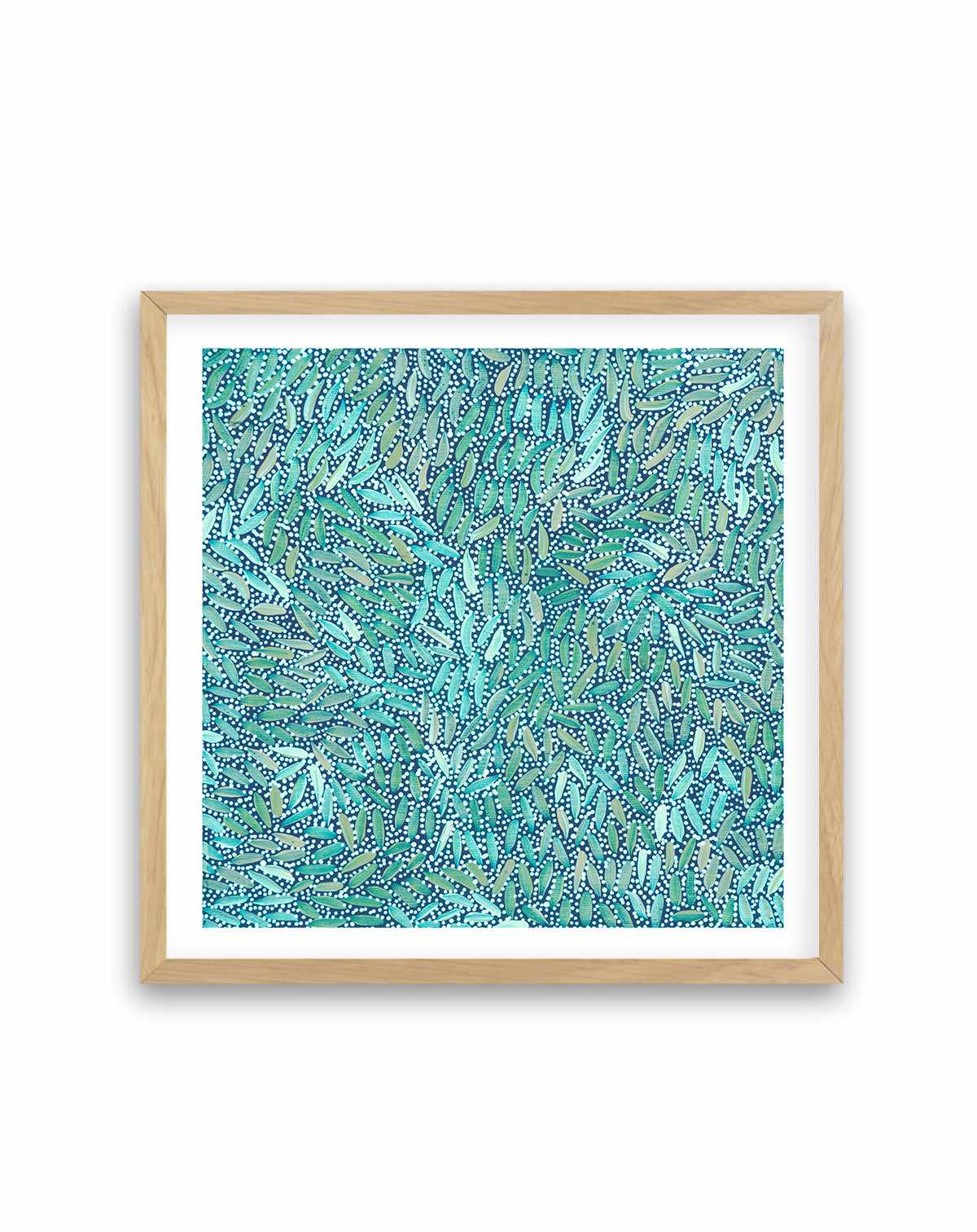 Water Dreaming in Teal II by Chantelle Nampijinpa Robertson | Art Print