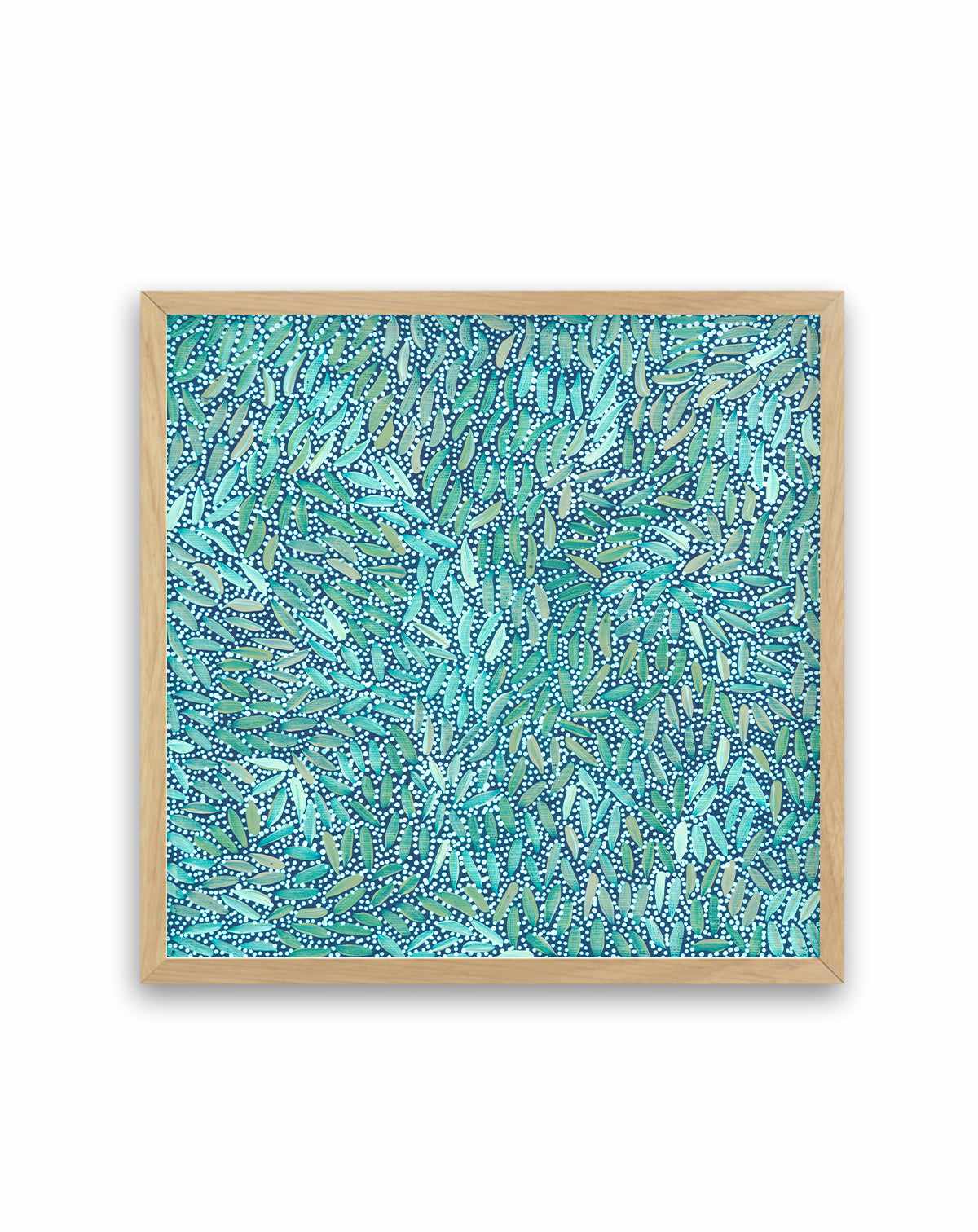 Water Dreaming in Teal II by Chantelle Nampijinpa Robertson | Art Print