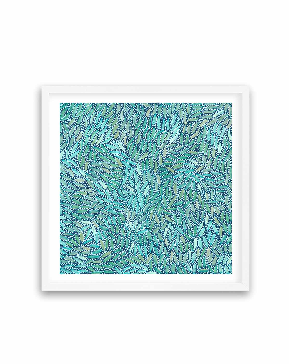 Water Dreaming in Teal II by Chantelle Nampijinpa Robertson | Art Print