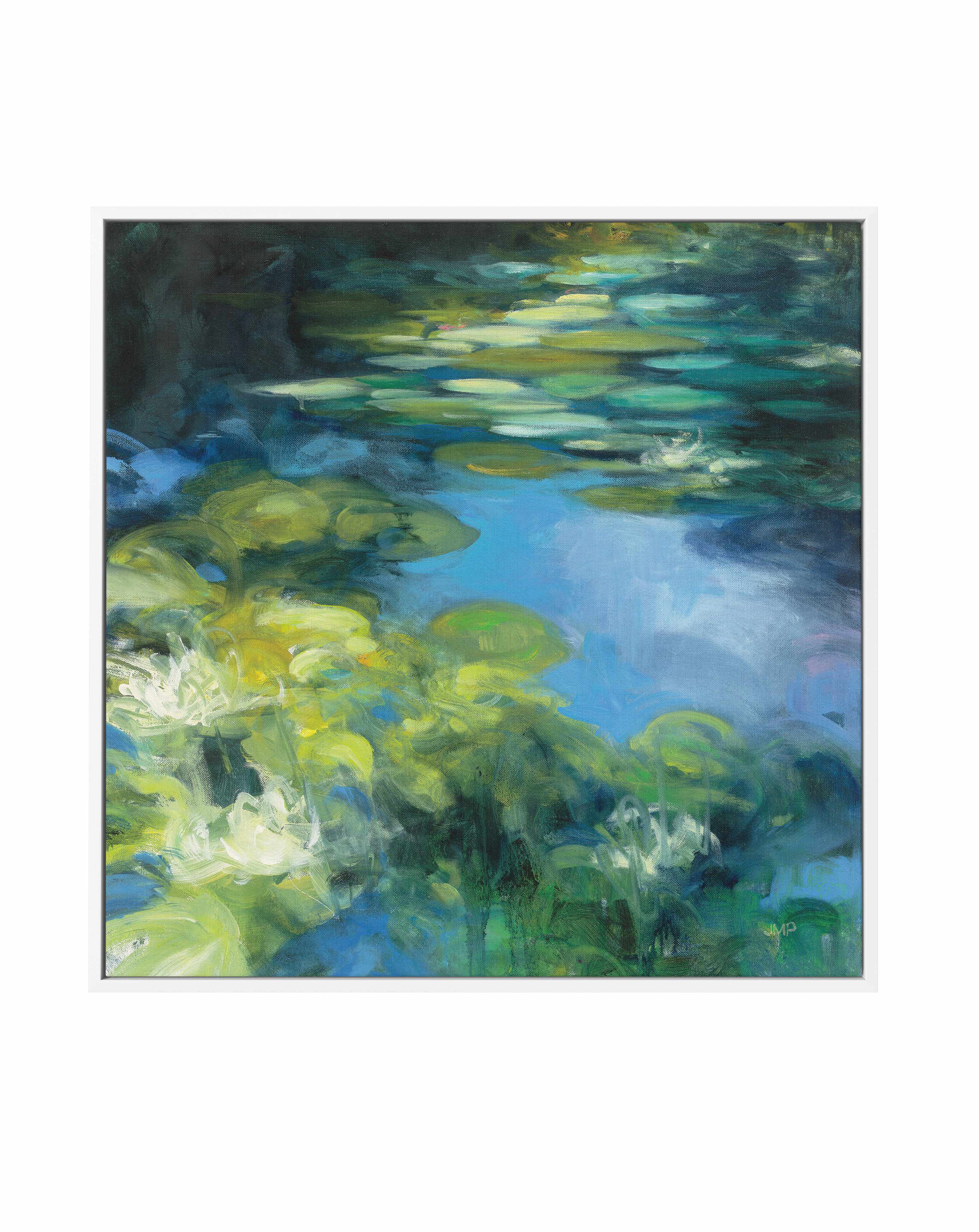 Water Lilies II | Framed Canvas Art Print