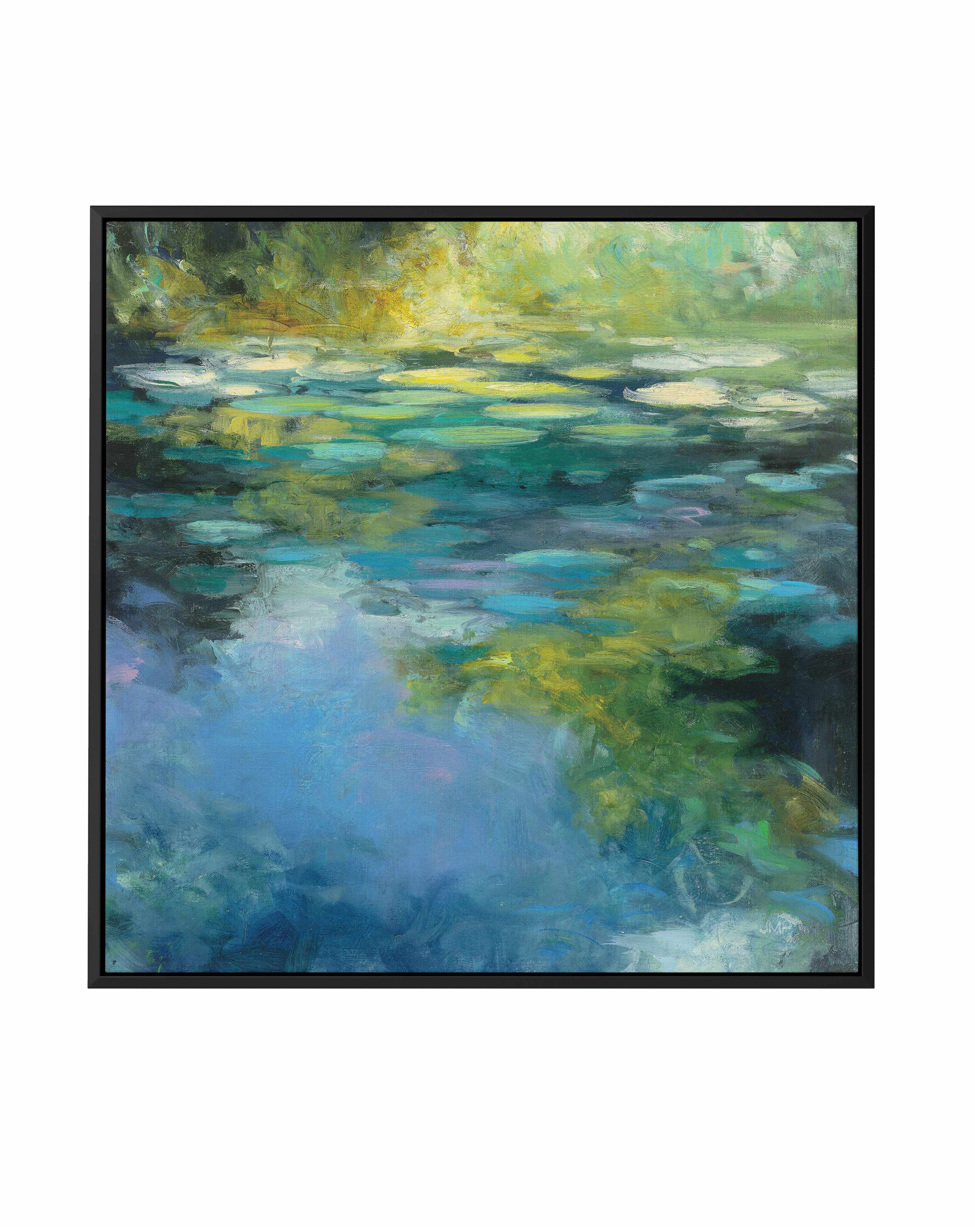 Water Lilies III | Framed Canvas Art Print from Olive et Oriel where you can shop wallpaper and artworks online