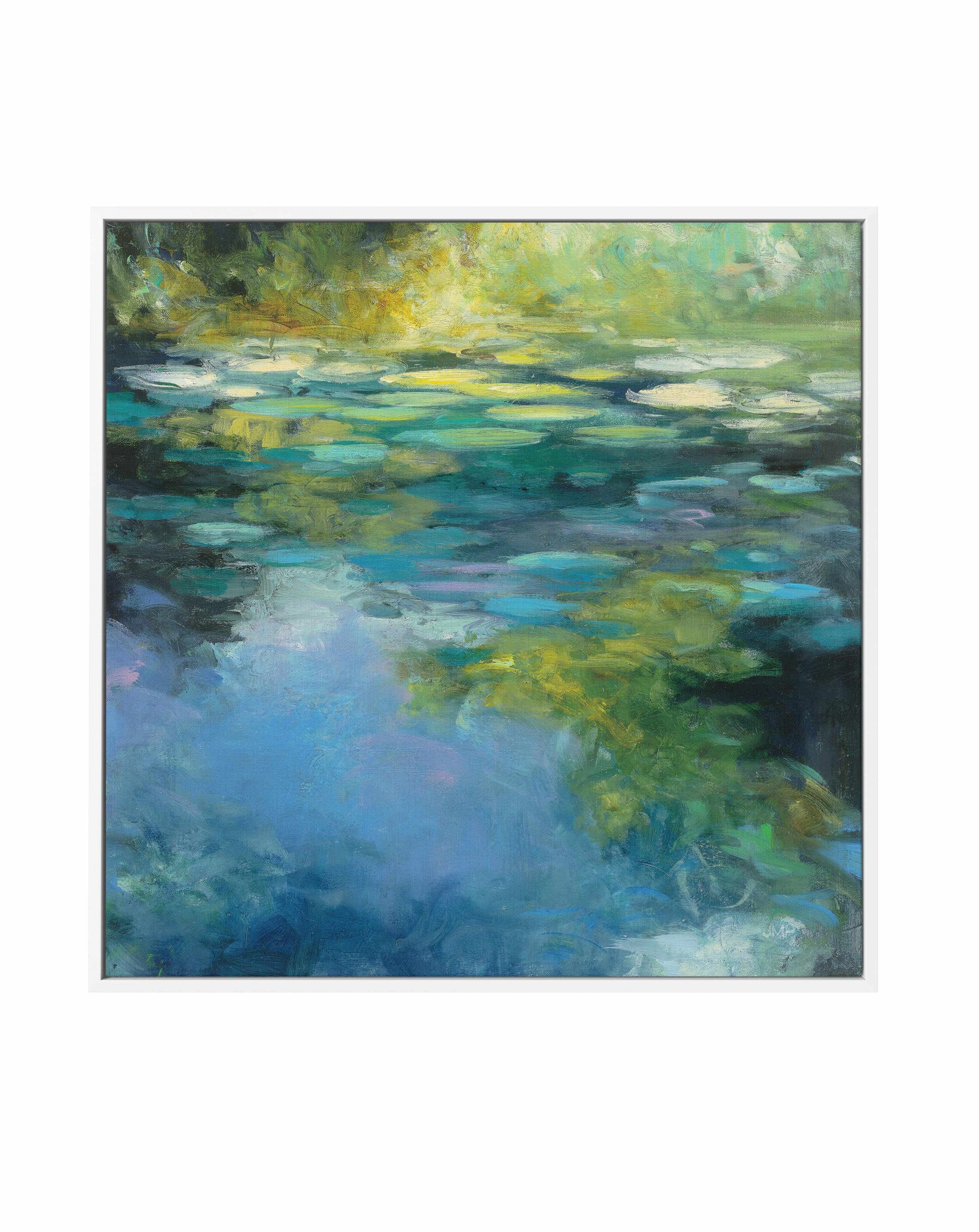 Water Lilies III | Framed Canvas Art Print from Olive et Oriel where you can shop wallpaper and artworks online