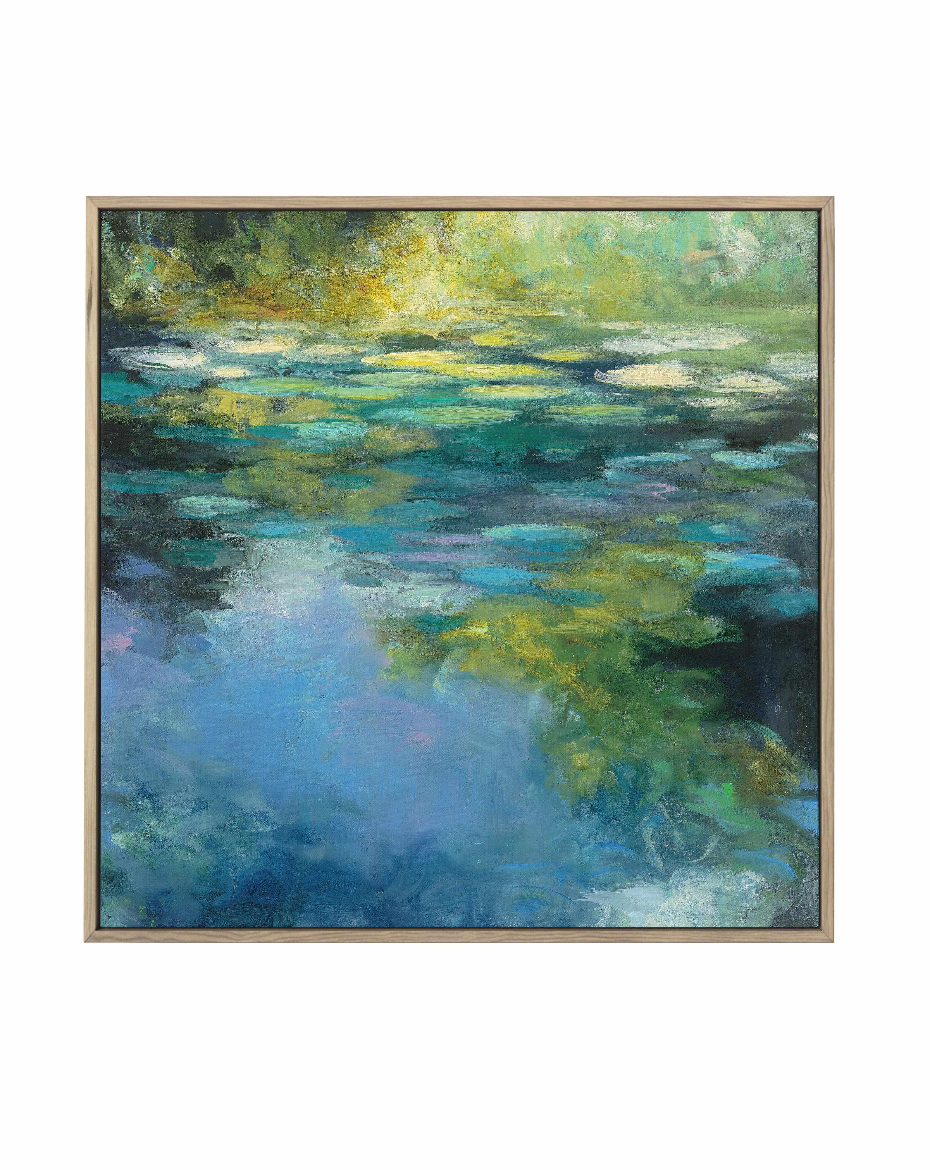 Water Lilies III | Framed Canvas Art Print from Olive et Oriel where you can shop wallpaper and artworks online