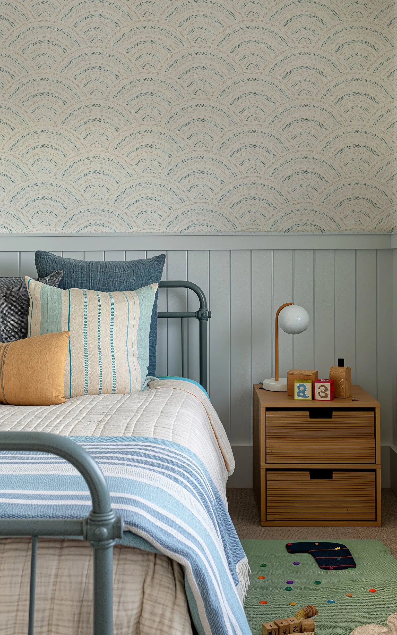 Water Rainbows Wallpaper from Olive et Oriel where you can shop wallpaper and artworks online