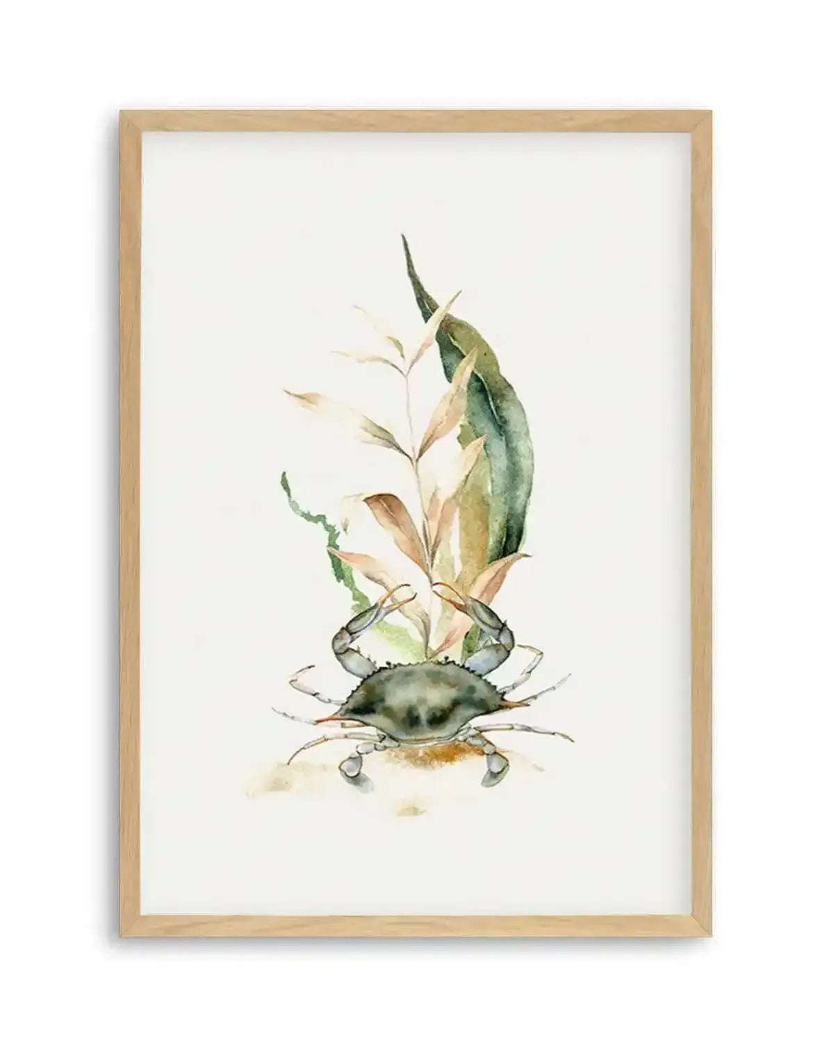 Watercolour Crab Art Print from Olive et Oriel where you can shop wallpaper and artworks online
